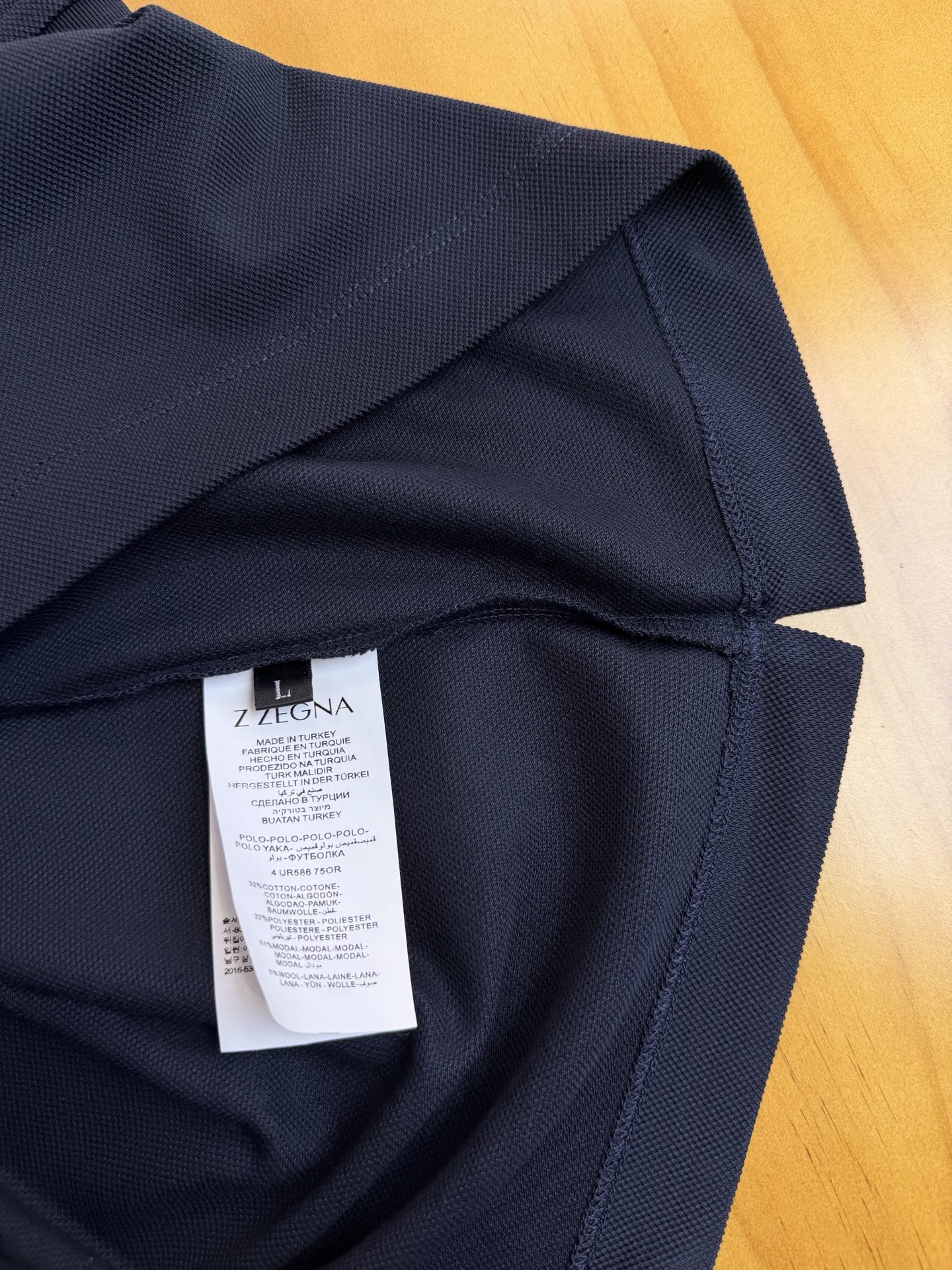 ZEGNA 2026新款羊毛双面珠地Polo衫｜双面质感的高阶型格，采用羊毛双面珠地面料，正反双珠地织造