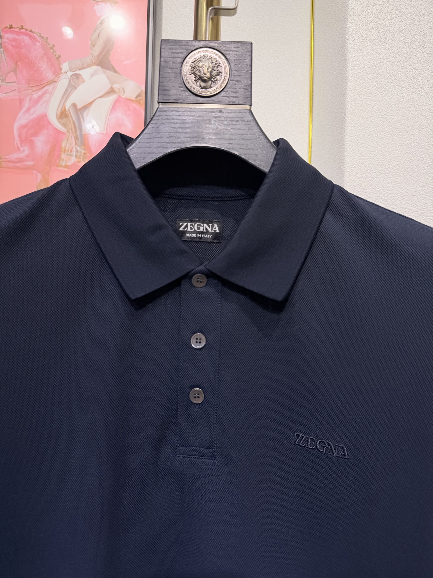 ZEGNA 2026新款羊毛双面珠地Polo衫｜双面质感的高阶型格，采用羊毛双面珠地面料，正反双珠地织造