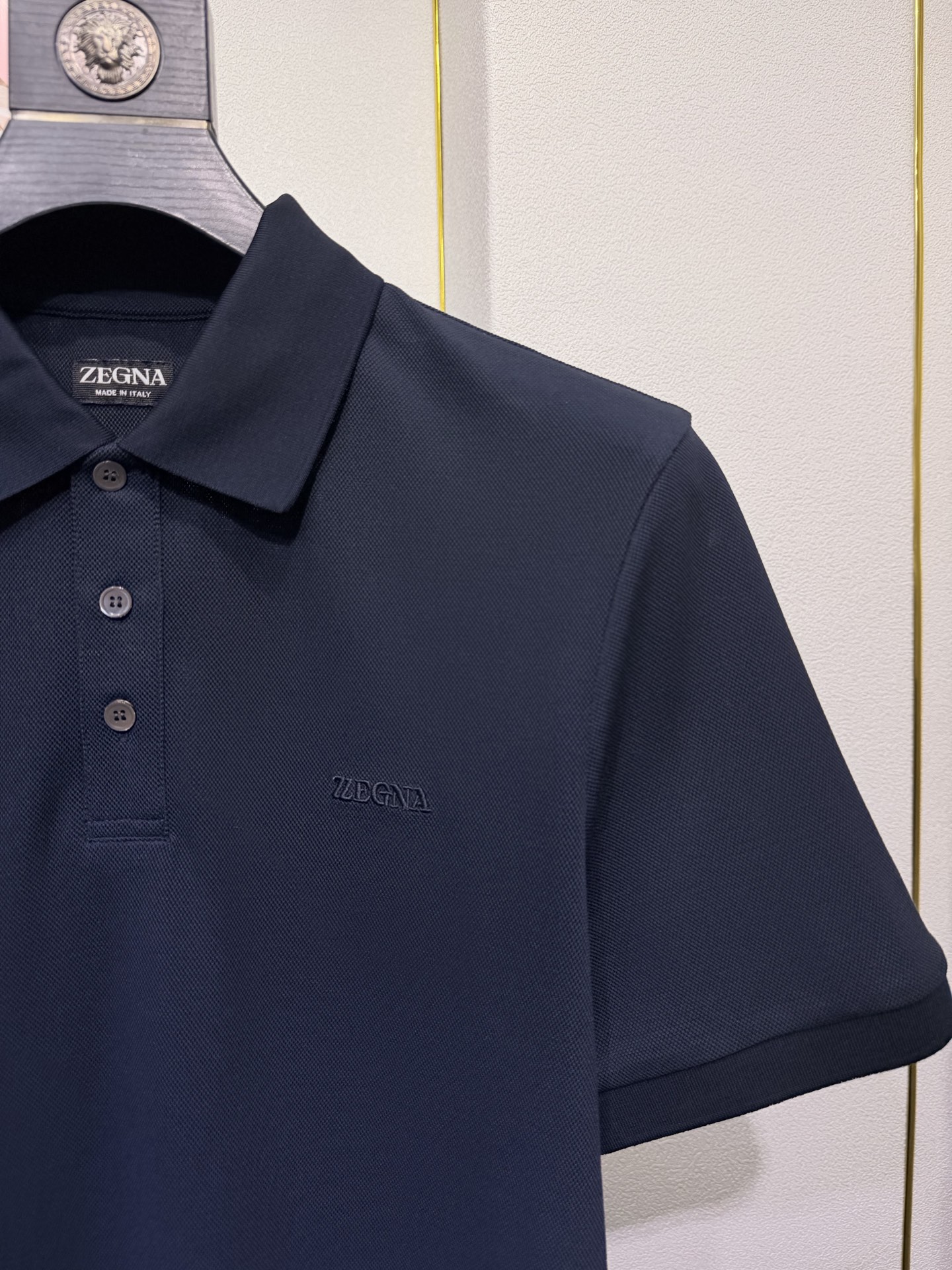 ZEGNA 2026新款羊毛双面珠地Polo衫｜双面质感的高阶型格，采用羊毛双面珠地面料，正反双珠地织造