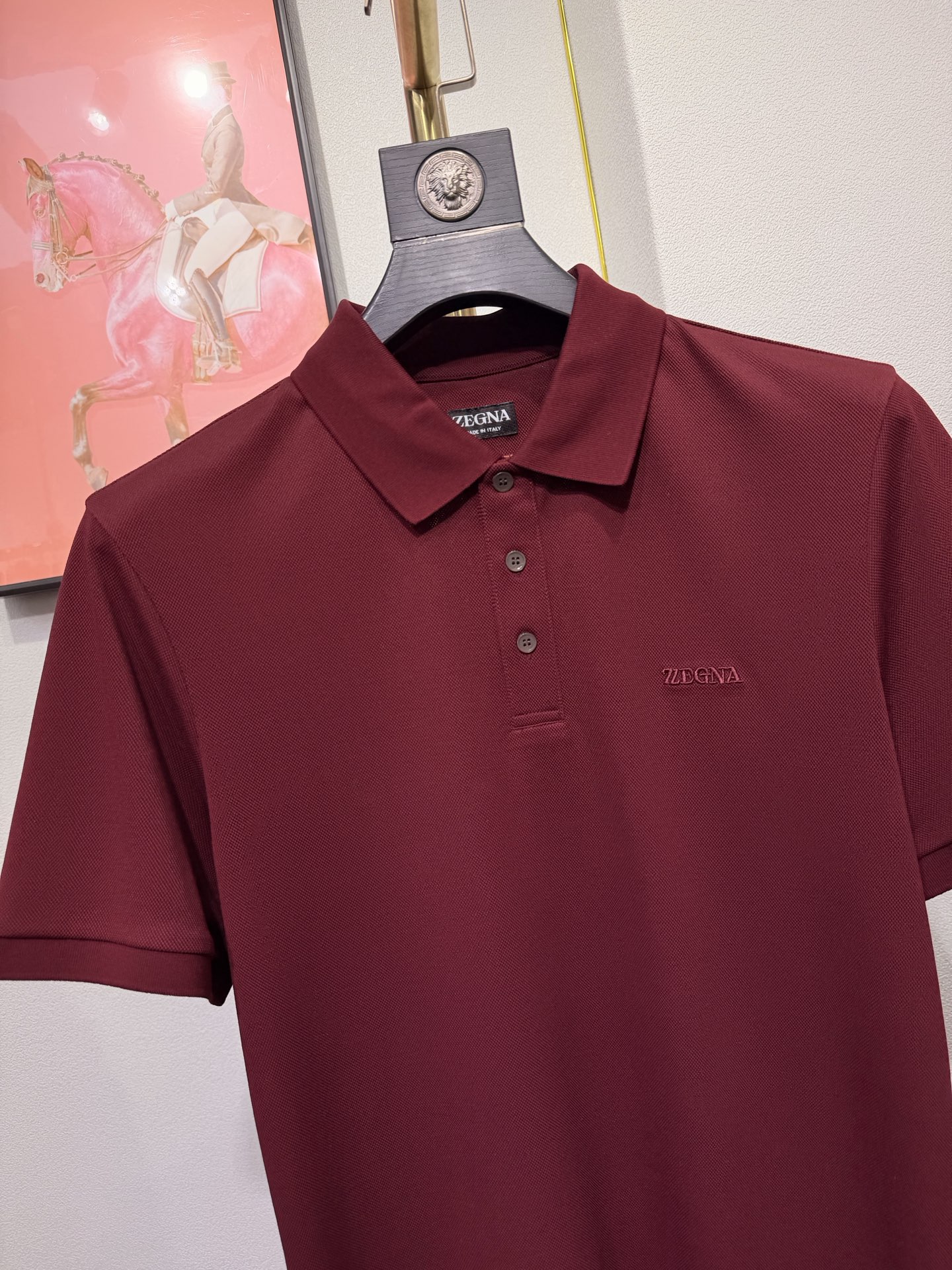 ZEGNA 2026新款羊毛双面珠地Polo衫｜双面质感的高阶型格，采用羊毛双面珠地面料，正反双珠地织造