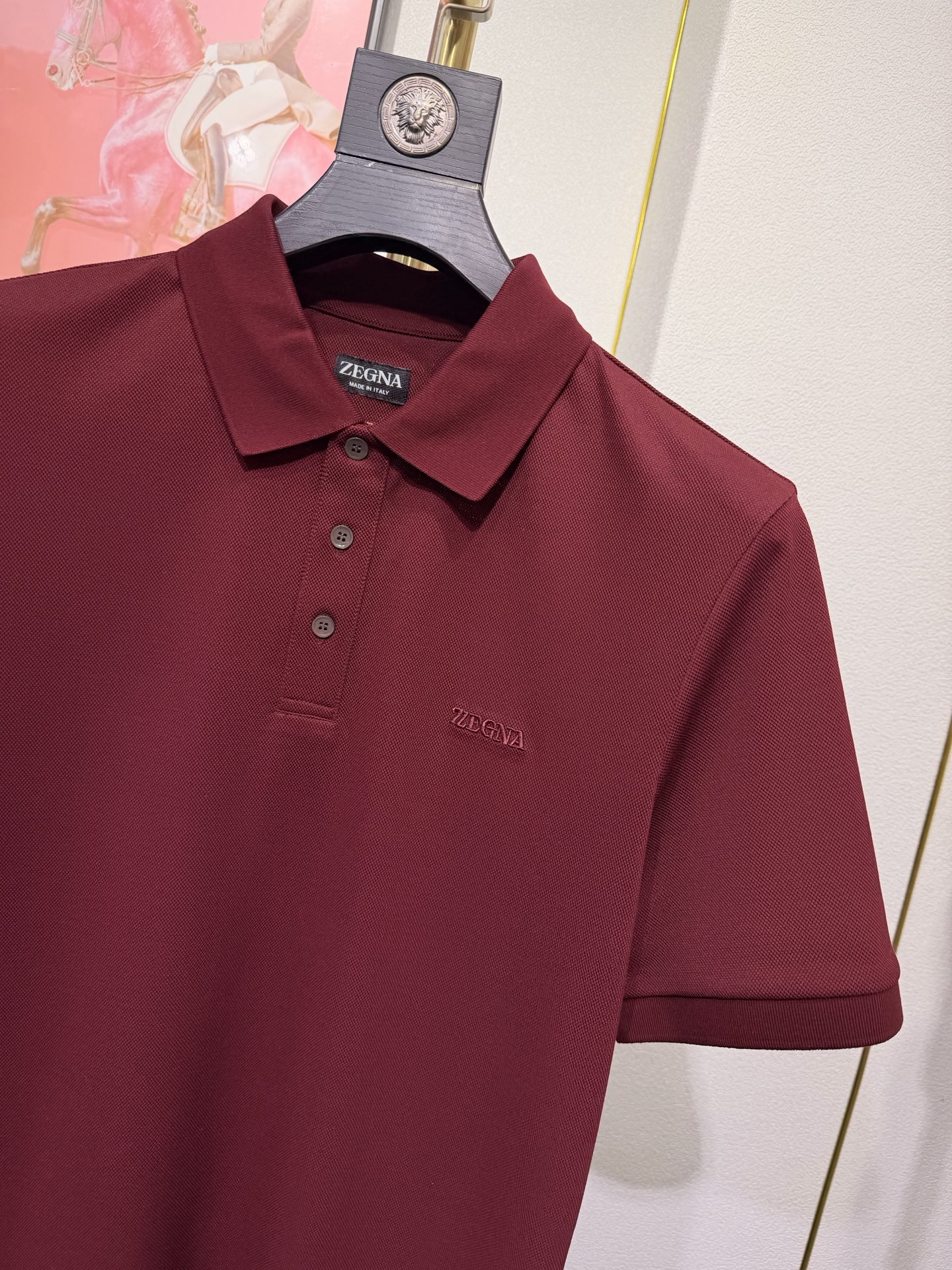 ZEGNA 2026新款羊毛双面珠地Polo衫｜双面质感的高阶型格，采用羊毛双面珠地面料，正反双珠地织造