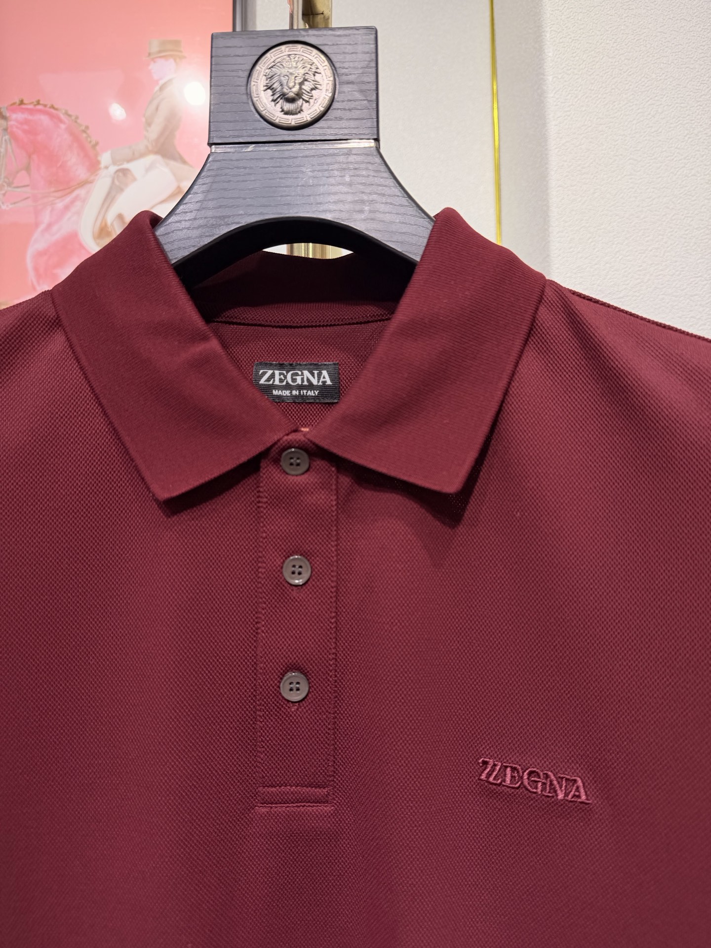 ZEGNA 2026新款羊毛双面珠地Polo衫｜双面质感的高阶型格，采用羊毛双面珠地面料，正反双珠地织造