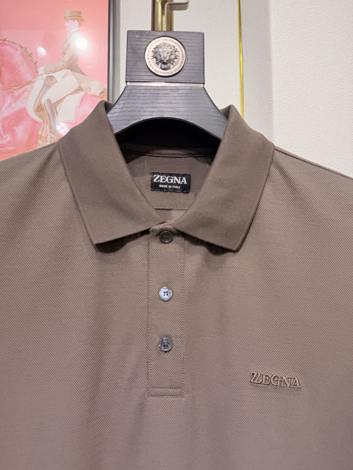 ZEGNA 2026新款羊毛双面珠地Polo衫｜双面质感的高阶型格，采用羊毛双面珠地面料，正反双珠地织造