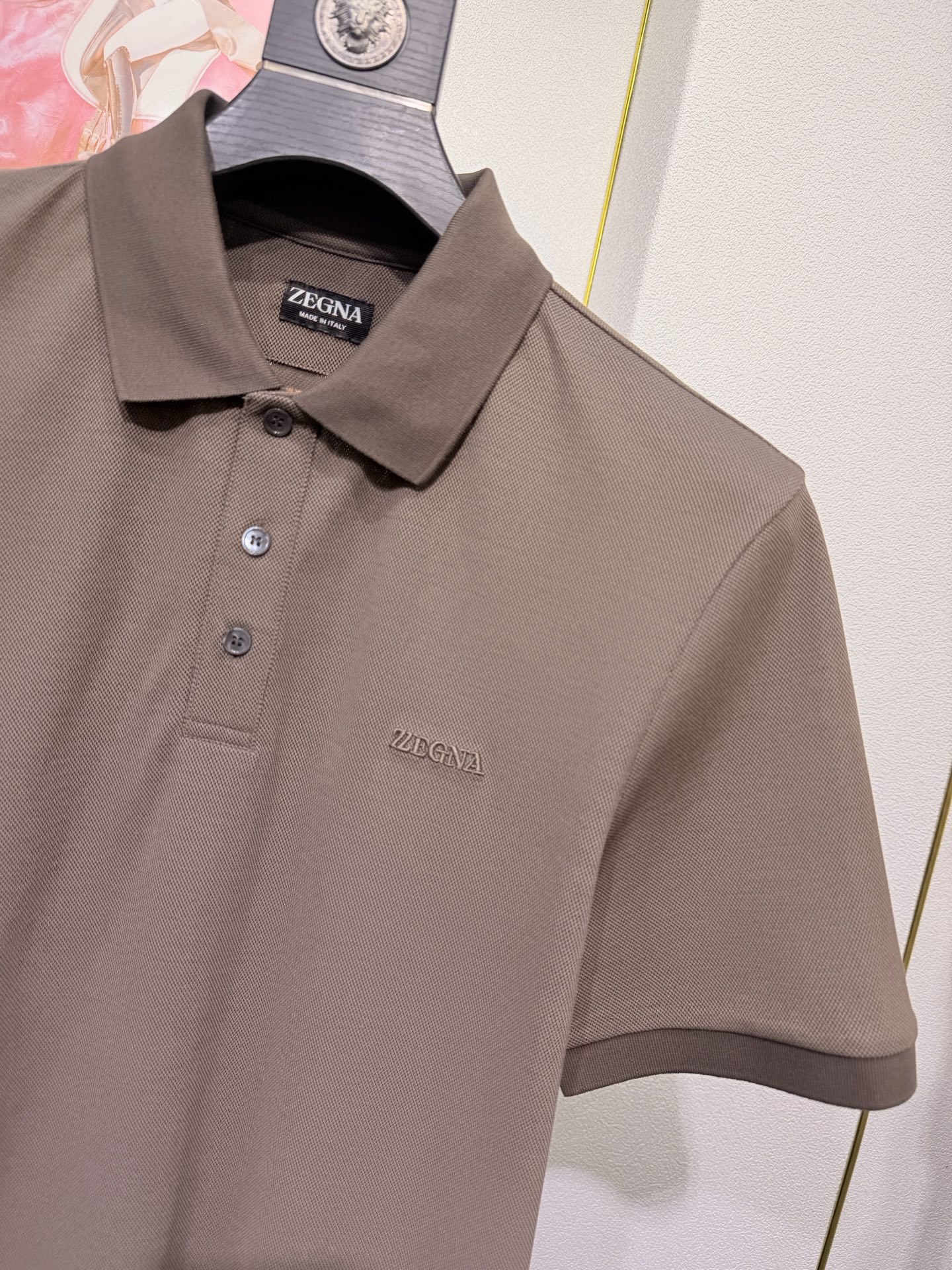 ZEGNA 2026新款羊毛双面珠地Polo衫｜双面质感的高阶型格，采用羊毛双面珠地面料，正反双珠地织造