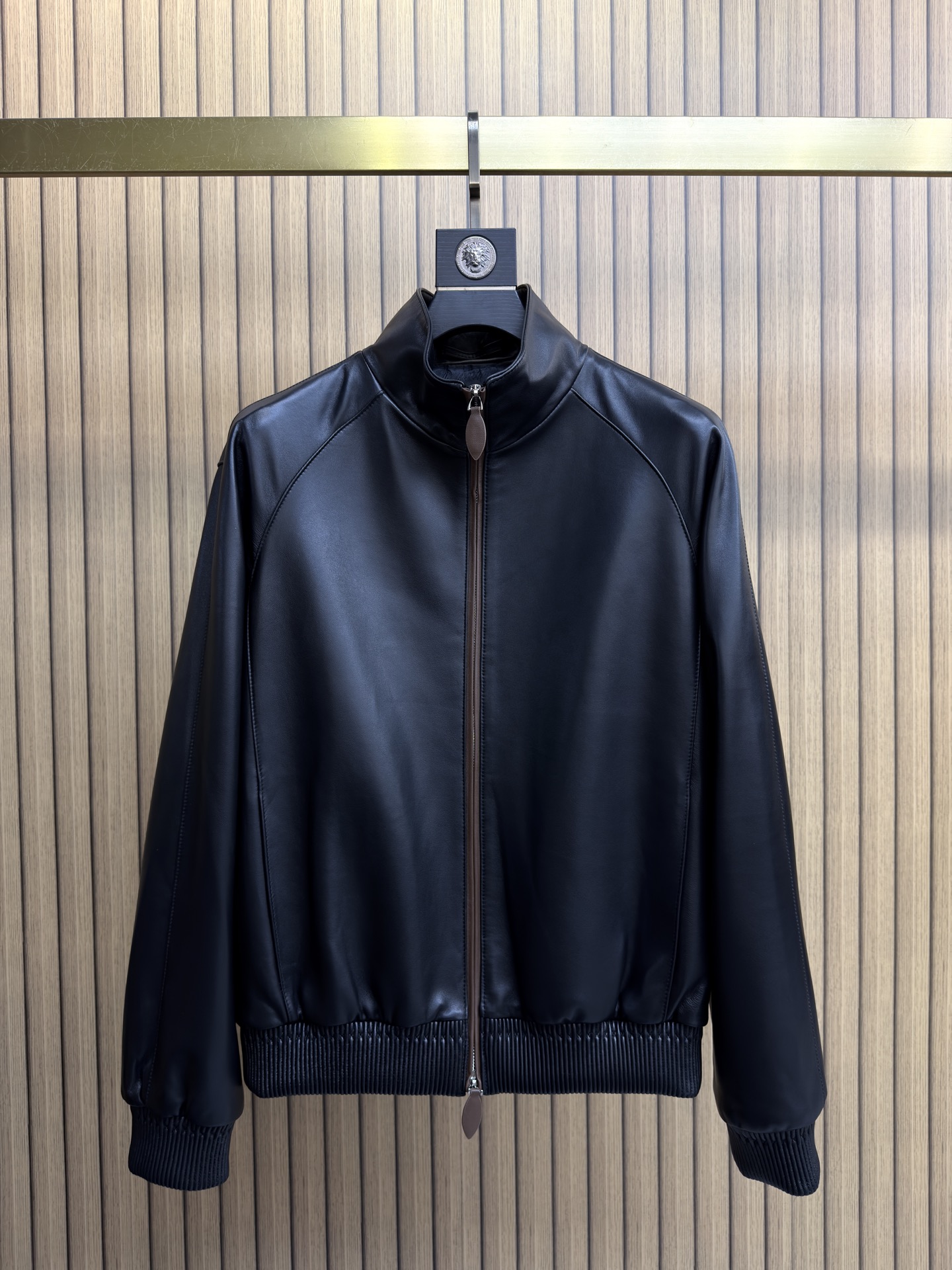 Berluti Navy Zip Bomber Jacket