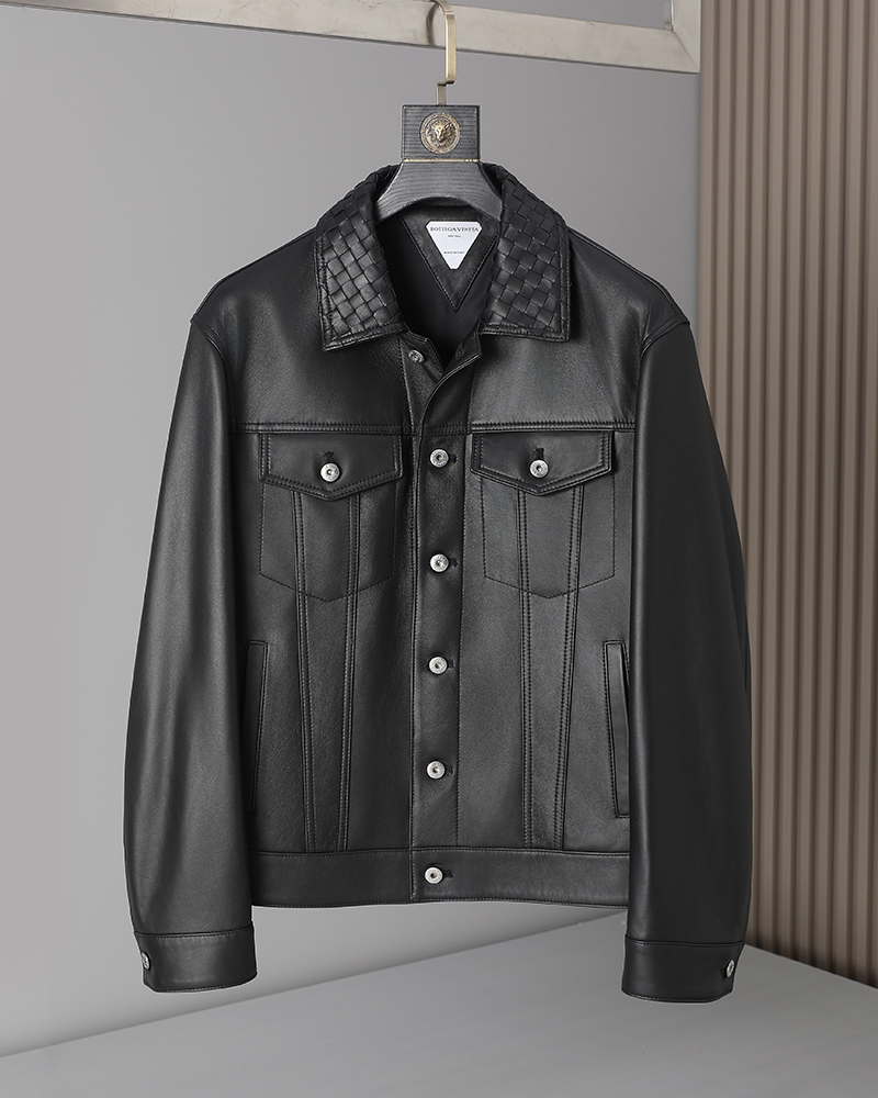 Bottega Veneta Black Flap Pocket Jacket