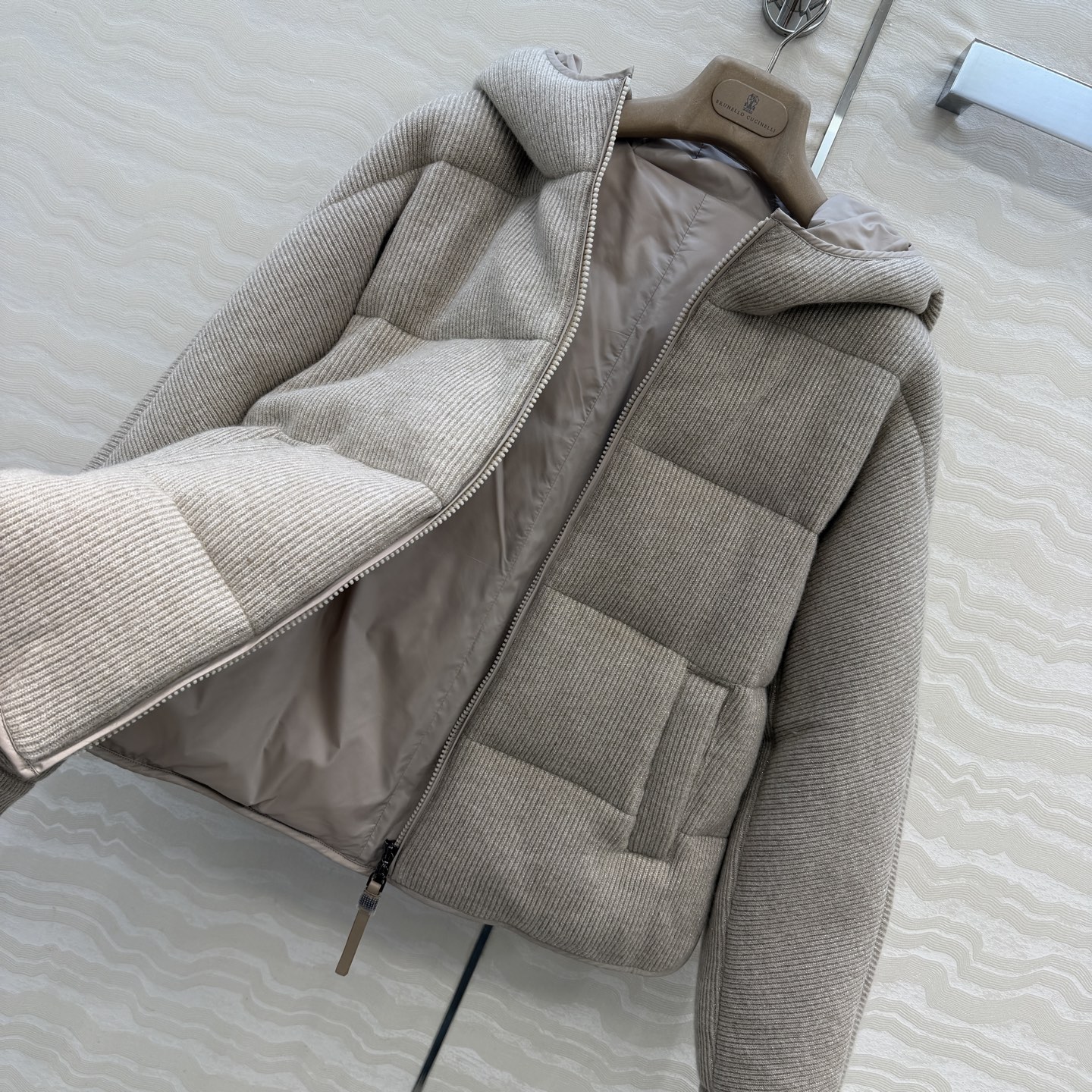 独家首发❤️品质控必入！BC高奢老钱风穿搭！重工金丝纱线羊毛面包羽绒服！国标进口90%白鹅绒轻盈舒适自带