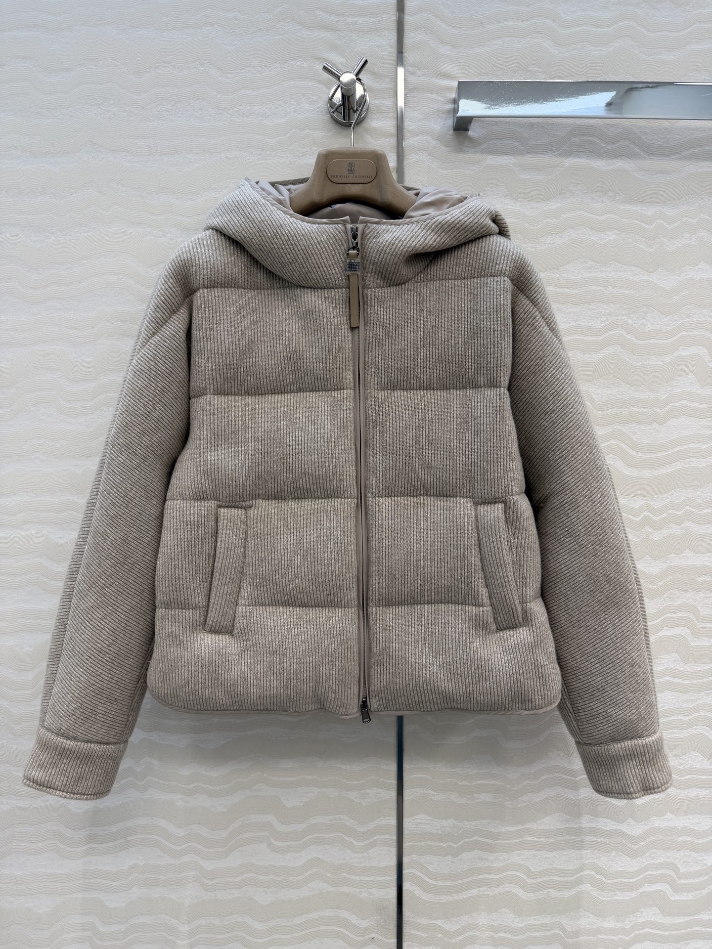 独家首发❤️品质控必入！BC高奢老钱风穿搭！重工金丝纱线羊毛面包羽绒服！国标进口90%白鹅绒轻盈舒适自带