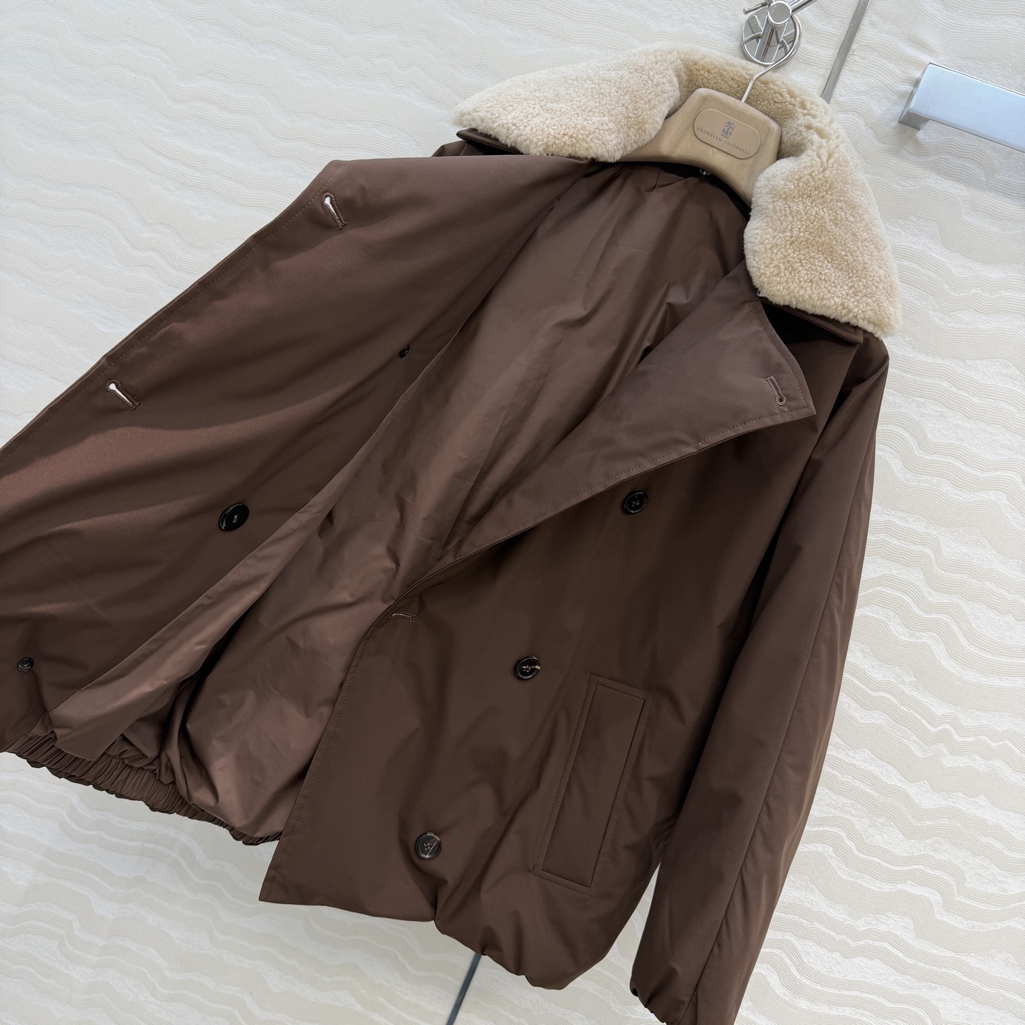 独家首发❤️品质控必入！BC高奢老钱风穿搭！重工可拆羊羔毛领羽绒服！国标进口90%白鹅绒轻盈舒适自带发热