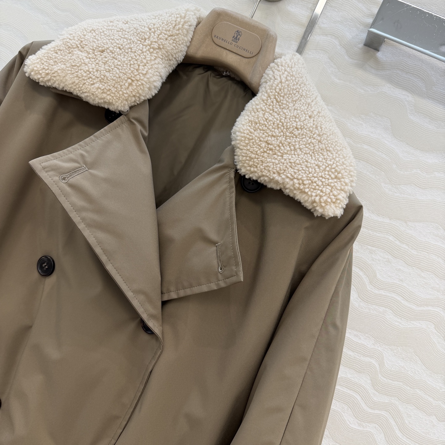 独家首发❤️品质控必入！BC高奢老钱风穿搭！重工可拆羊羔毛领羽绒服！国标进口90%白鹅绒轻盈舒适自带发热