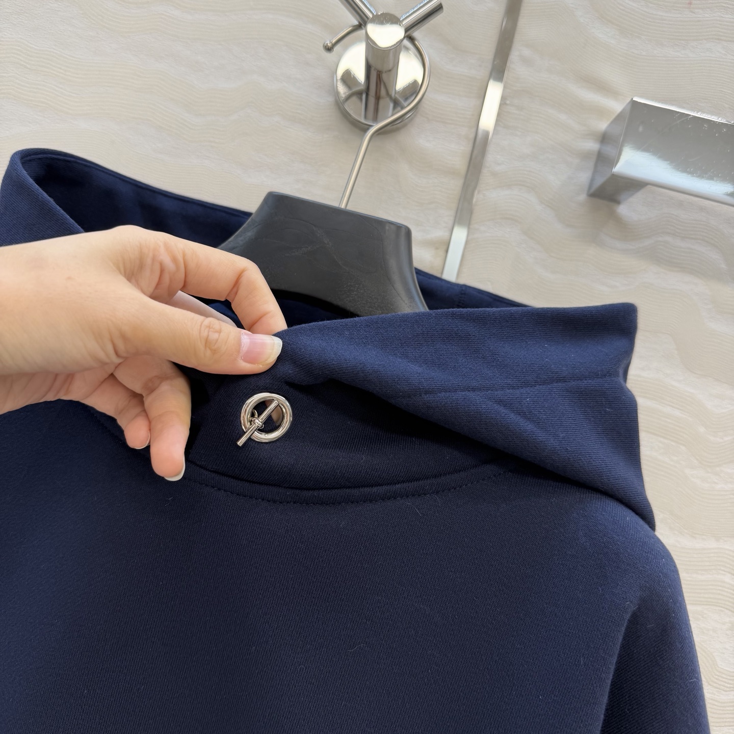 独家首发❤️原单品质H运动套装！高智感休闲气质泽西棉套装！金属环扣减龄运动少女连帽卫搭配直筒裤一套上身绝