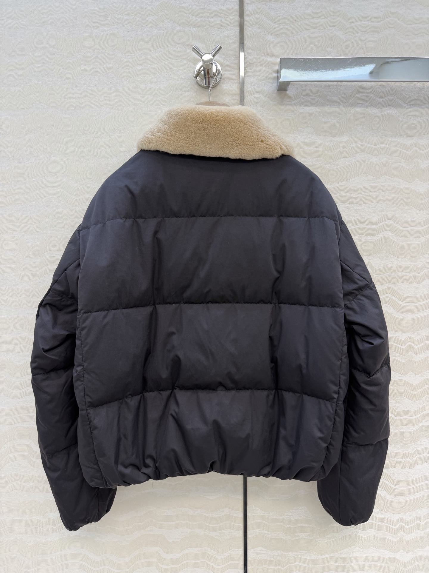 独家首发❤️品质控必入！BC高奢老钱风穿搭！羊羔毛领铜链羽绒服！国标进口90%白鹅绒80-85-90克填