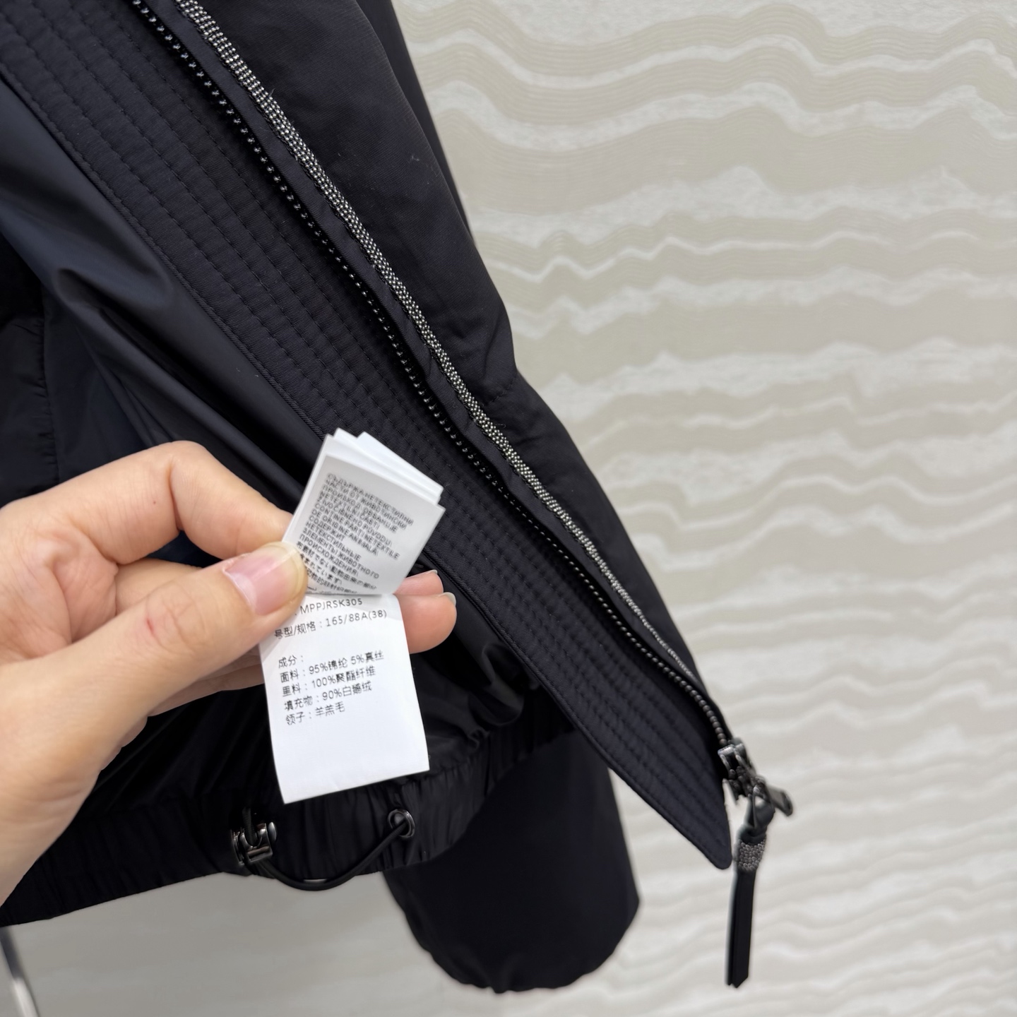 独家首发❤️品质控必入！BC高奢老钱风穿搭！羊羔毛领铜链羽绒服！国标进口90%白鹅绒80-85-90克填