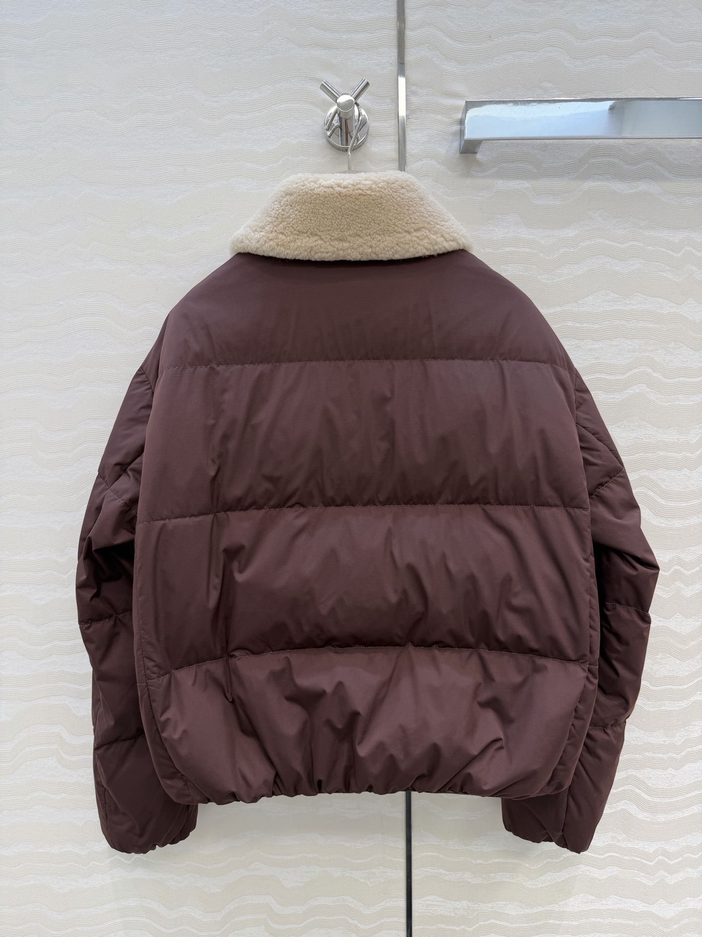 独家首发❤️品质控必入！BC高奢老钱风穿搭！羊羔毛领铜链羽绒服！国标进口90%白鹅绒80-85-90克填