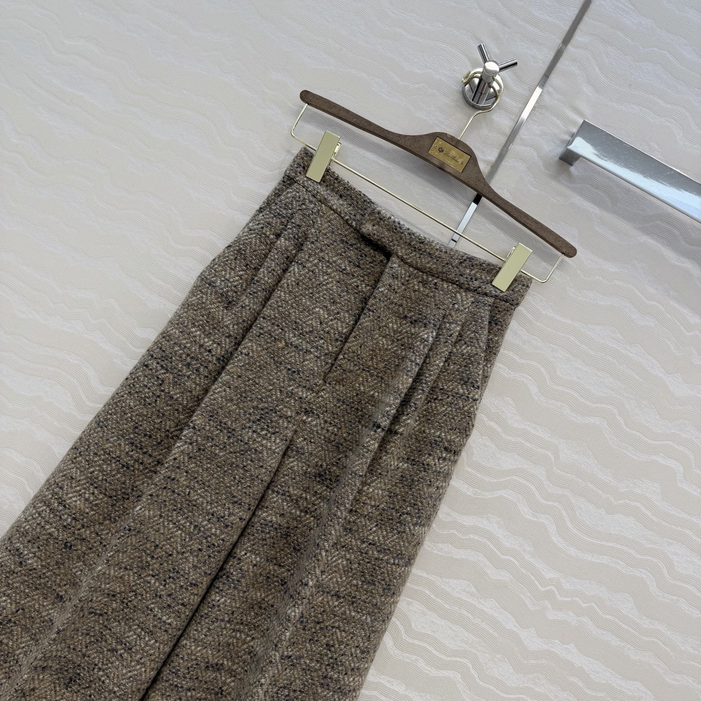 高端原单品质❤️LP极简高智感穿搭！潇洒帅气的高级羊驼毛花呢西裤！高腰阔腿裤型胸以下全是腿！定制进口羊毛