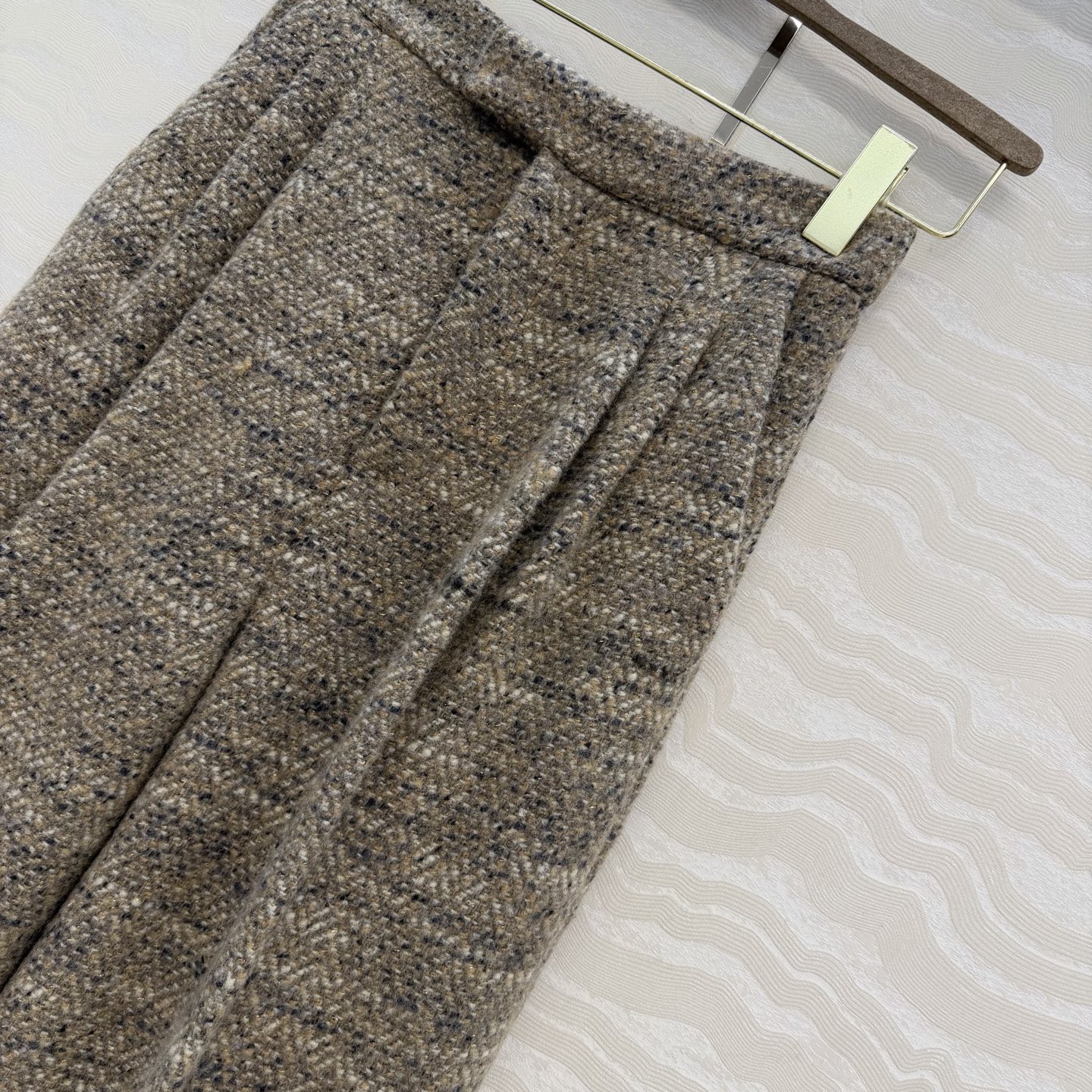 高端原单品质❤️LP极简高智感穿搭！潇洒帅气的高级羊驼毛花呢西裤！高腰阔腿裤型胸以下全是腿！定制进口羊毛