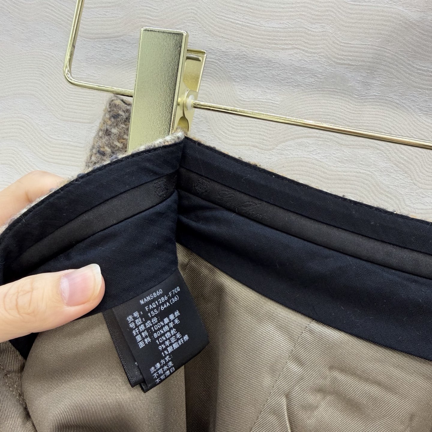 高端原单品质❤️LP极简高智感穿搭！潇洒帅气的高级羊驼毛花呢西裤！高腰阔腿裤型胸以下全是腿！定制进口羊毛