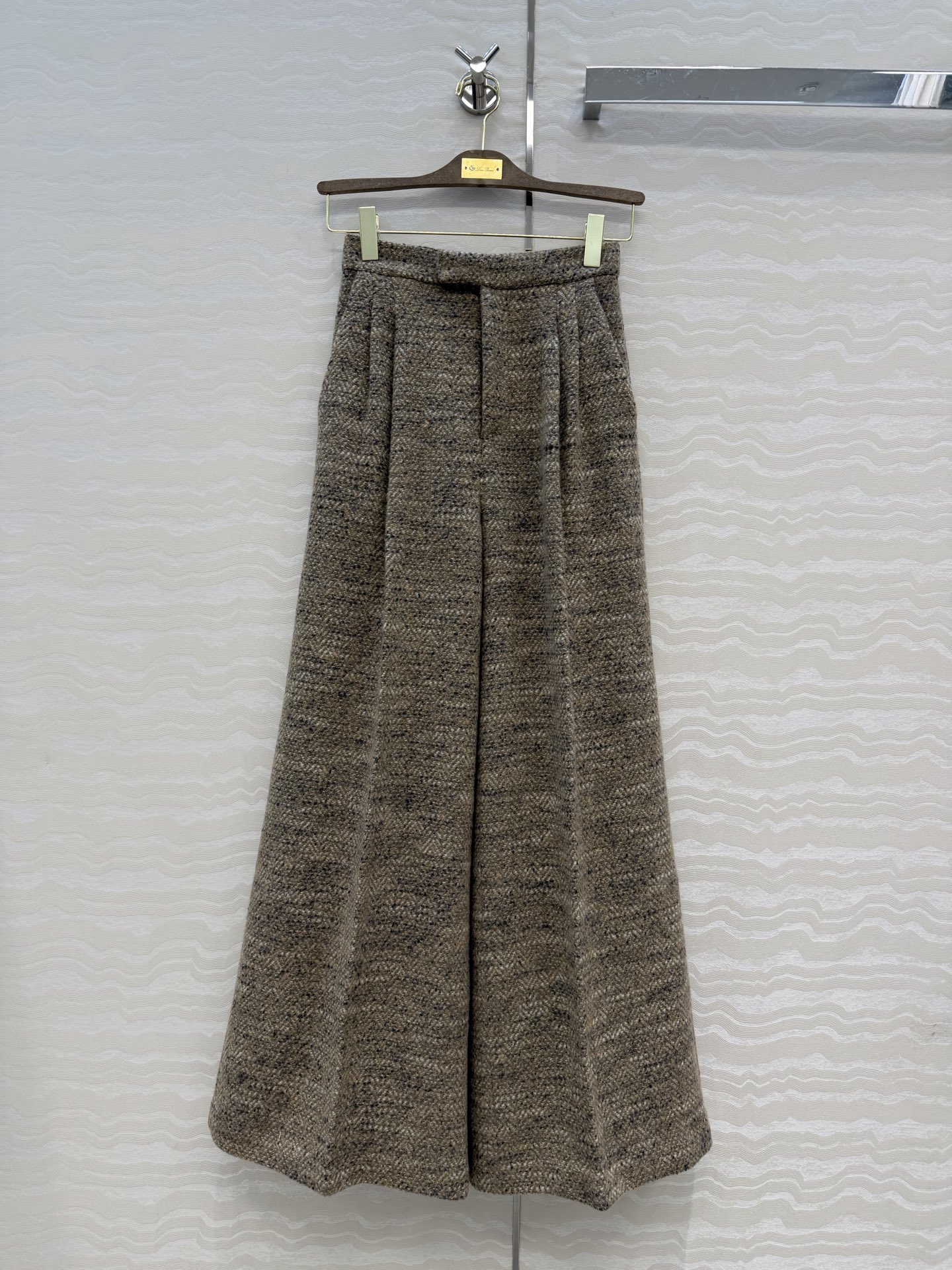 高端原单品质❤️LP极简高智感穿搭！潇洒帅气的高级羊驼毛花呢西裤！高腰阔腿裤型胸以下全是腿！定制进口羊毛