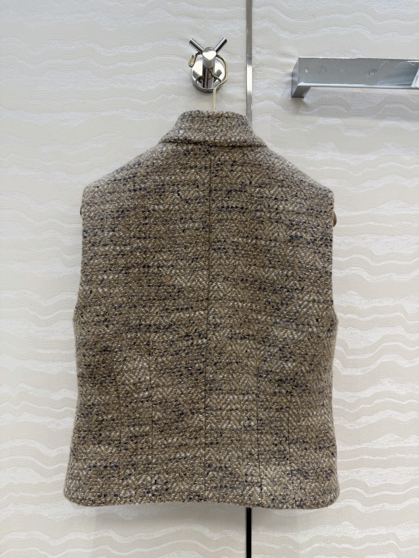 高端原单品质❤️LP极简高智感穿搭！潇洒帅气的高级羊驼毛花呢马甲小外套！复古金属蓟花扣，马术风夹克立领收