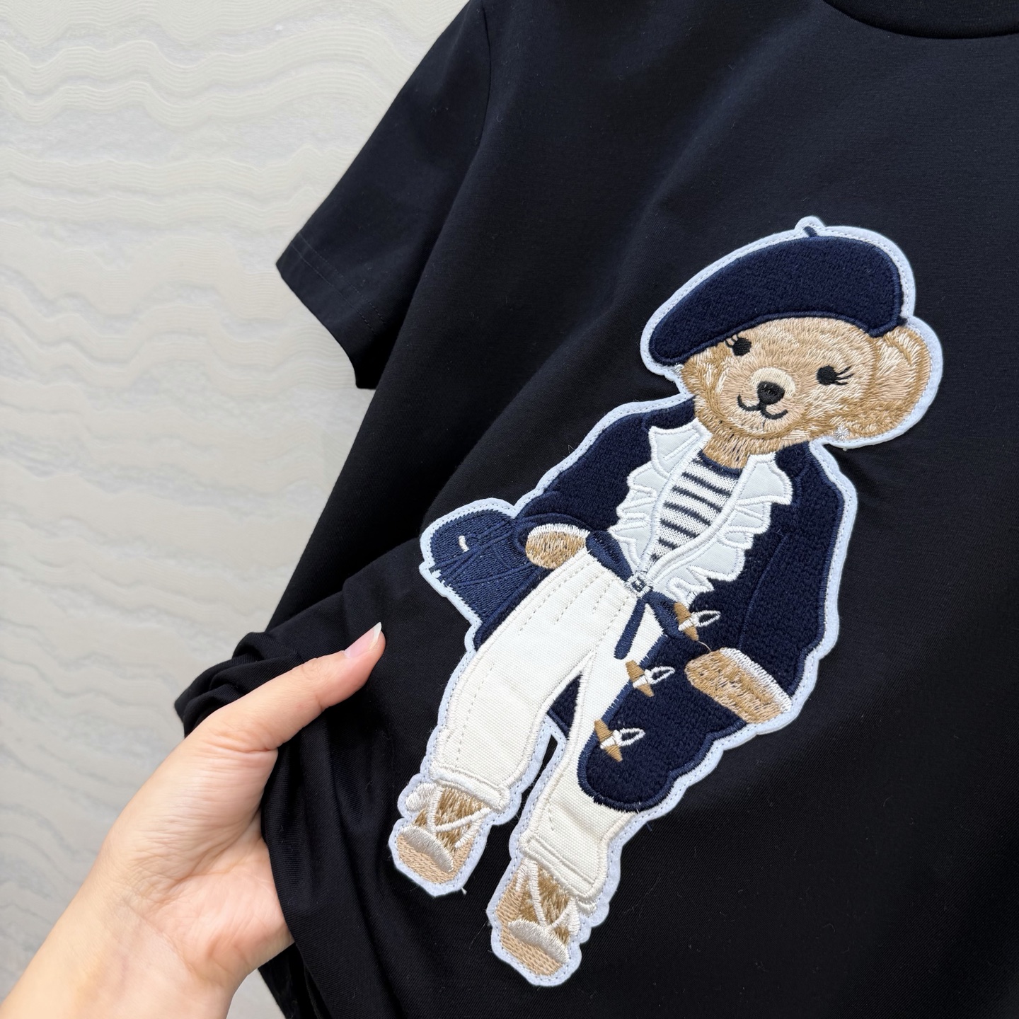 高端原单品质❤️RL紫标26早春新品！浓郁美式风格小熊短袖T！减龄经典版型。品质控必入。进口纯棉卫衣面料