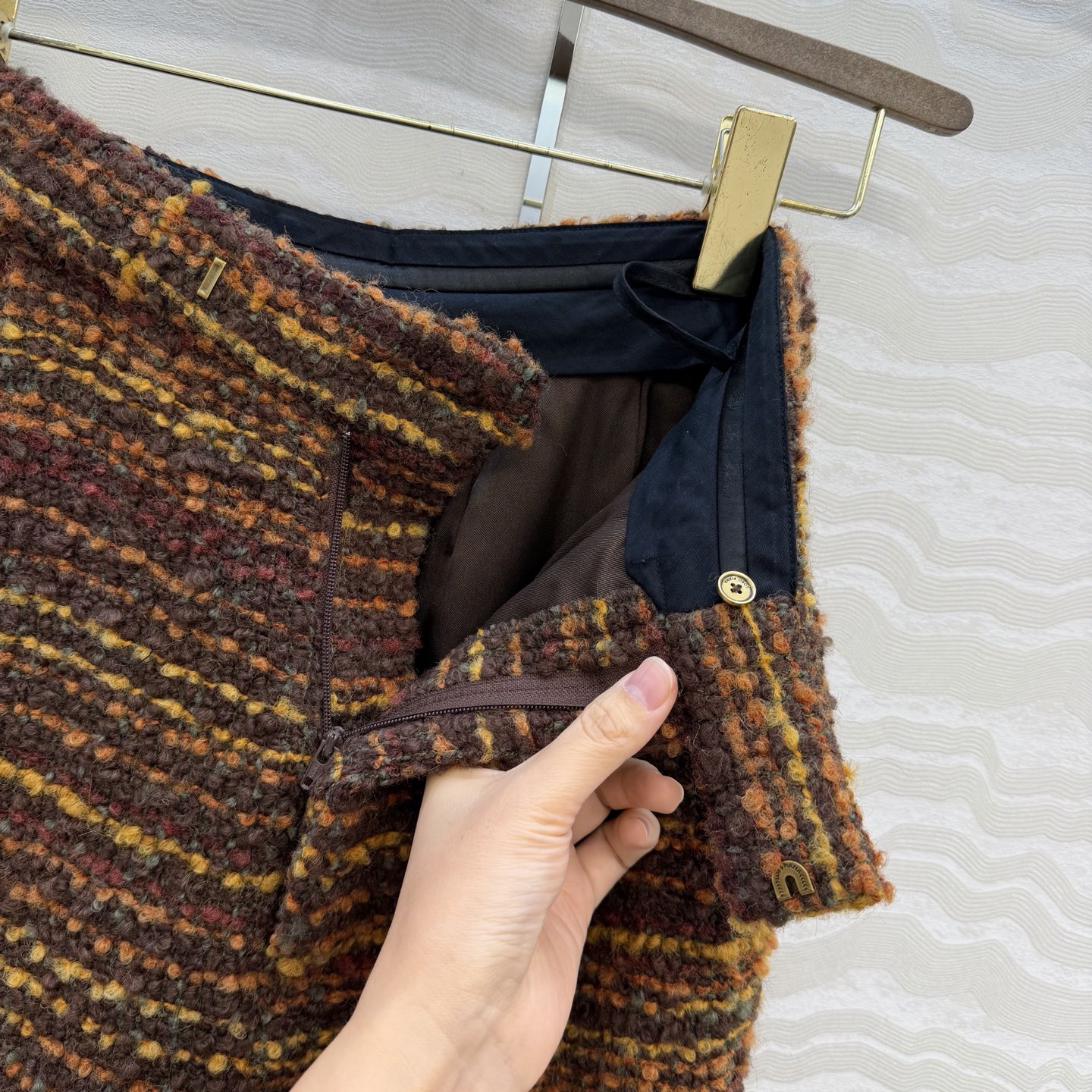 高端原单品质❤️LP极简高智感穿搭！蒋欣 林心如 同款 潇洒帅气的高级羊驼毛花呢西裤！高腰阔腿裤型胸以下