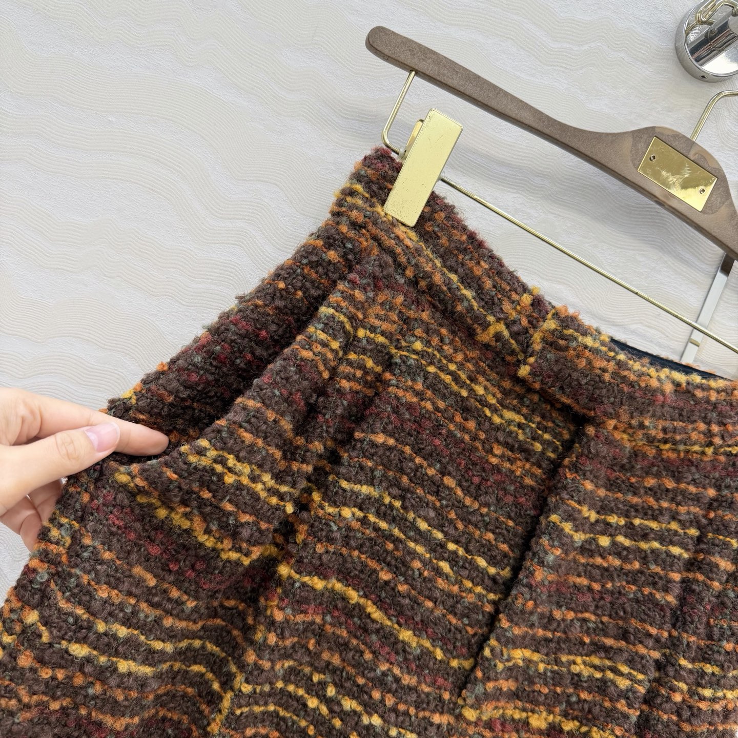 高端原单品质❤️LP极简高智感穿搭！蒋欣 林心如 同款 潇洒帅气的高级羊驼毛花呢西裤！高腰阔腿裤型胸以下