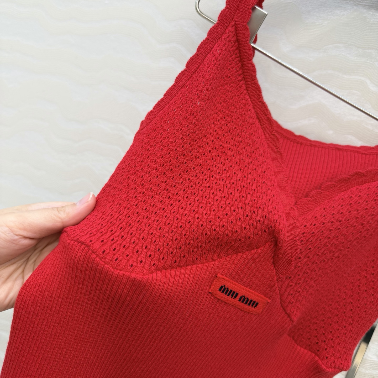 独家首发❤️原单品质miu系少女穿搭，时髦尖子生减龄针织抹肩小吊带！超级叠搭神器！18针进口纯棉纱线！气