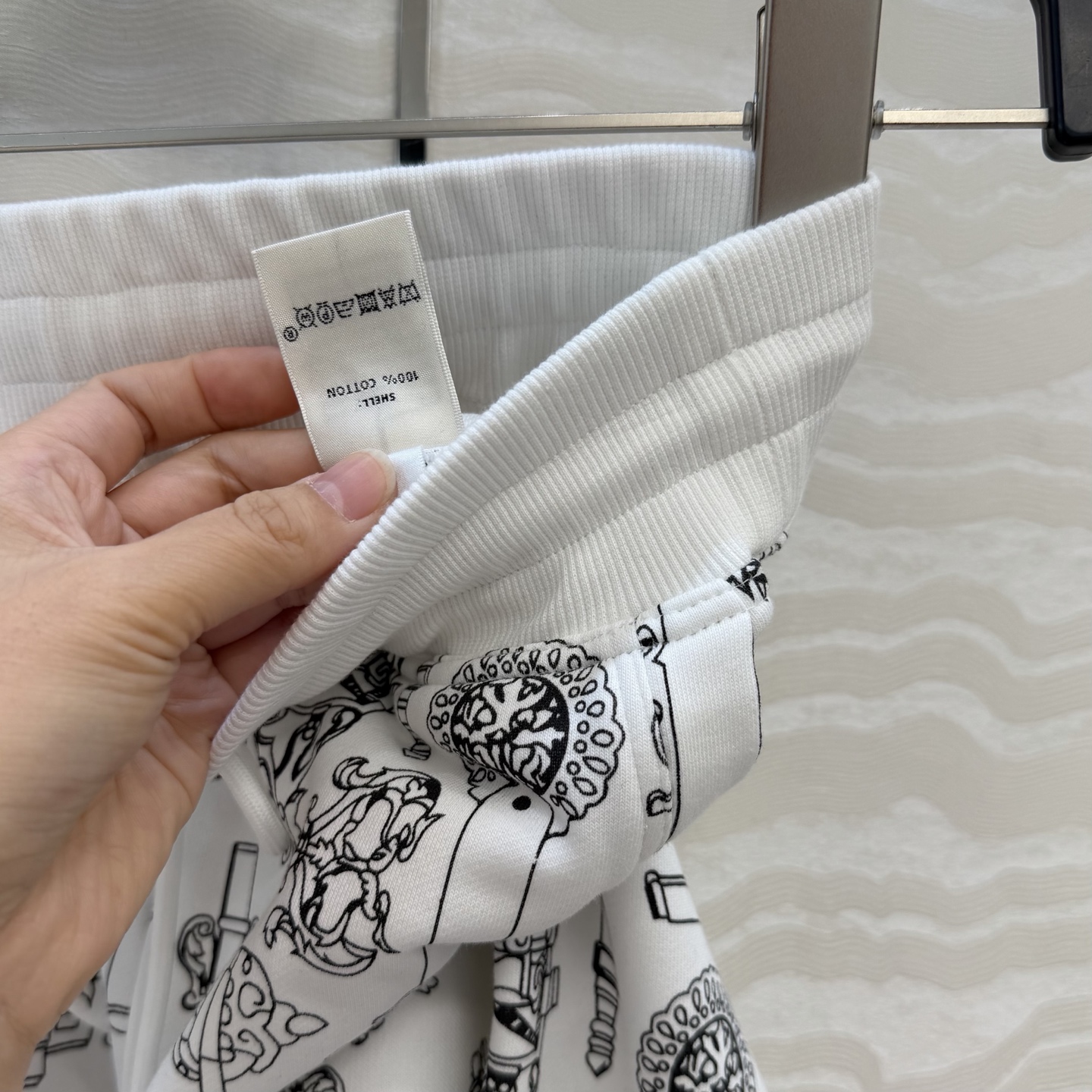 独家首发，高端原单品质❤️H26s早春新品。Coachinng Remix系列印花泽西棉直筒休闲裤。减龄