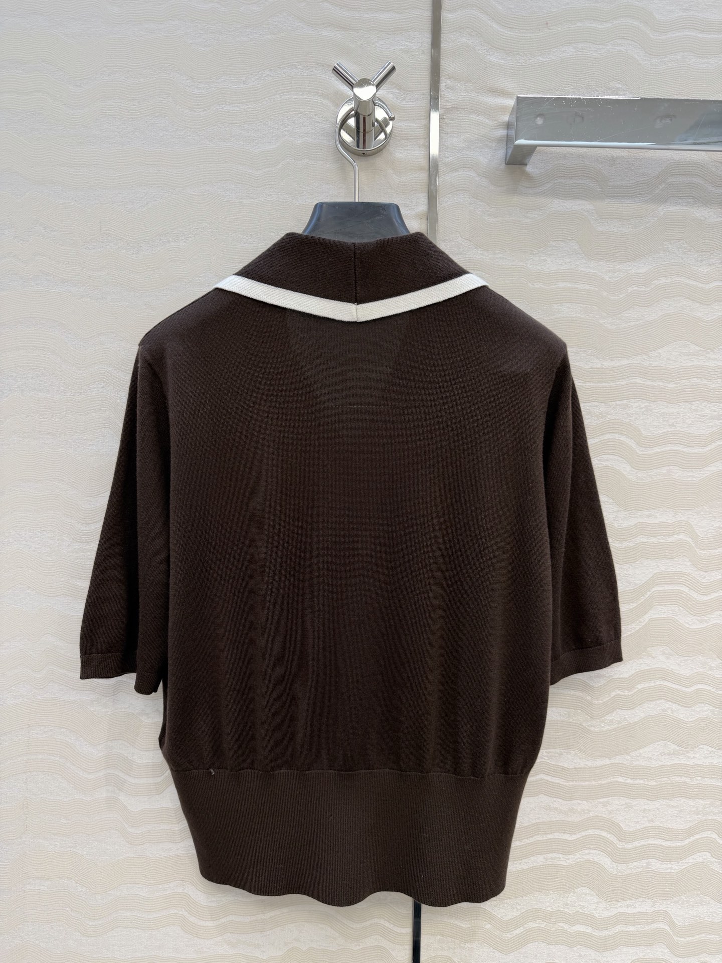 高端原单品质❤️高定紫标RL26早春新品。海军学院风气质翻领小上衣！品质控必入。定制莫代尔桑蚕丝纱线细腻