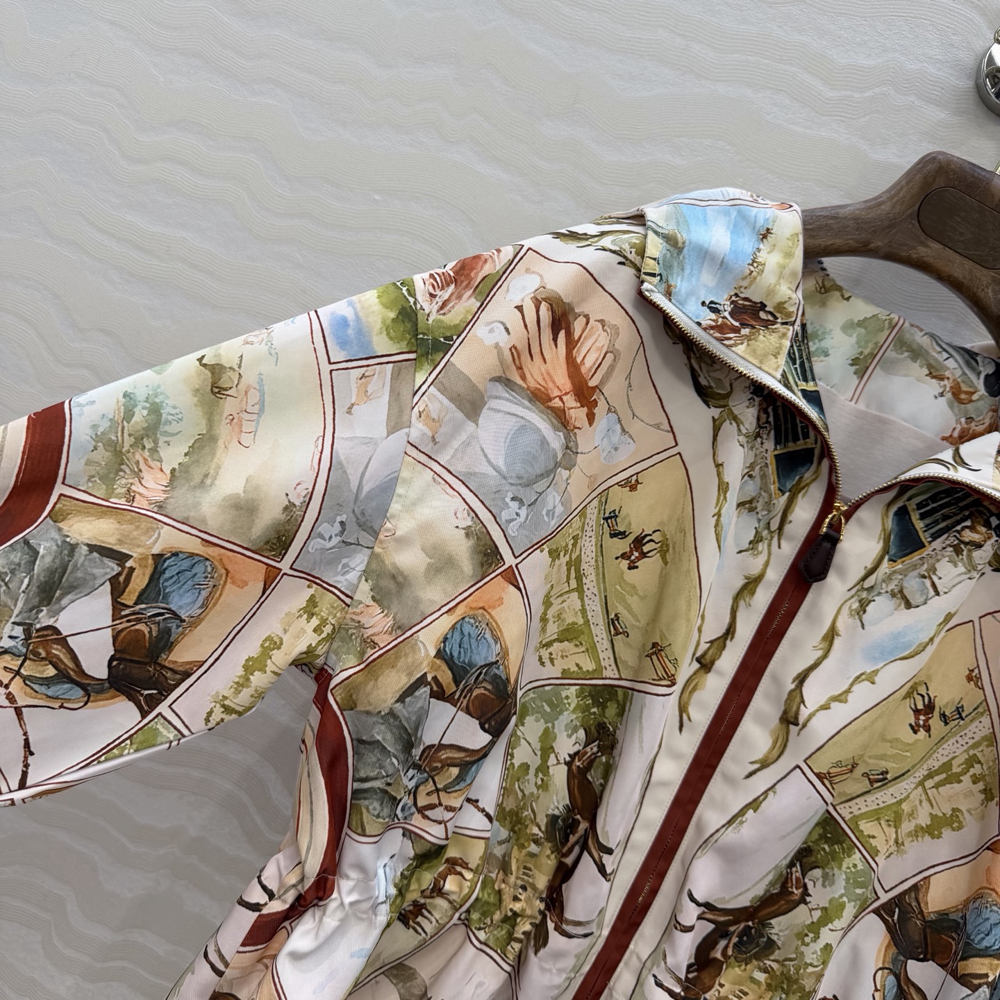 高端原单品质❤️ 26春款上新Lp高智感穿搭！老钱风氛围感kevin派克夹克外套。定位马场竞技万花筒 印