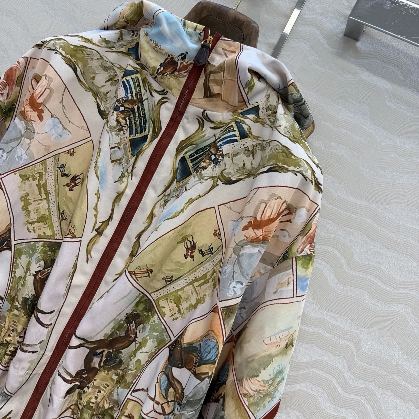 高端原单品质❤️ 26春款上新Lp高智感穿搭！老钱风氛围感kevin派克夹克外套。定位马场竞技万花筒 印