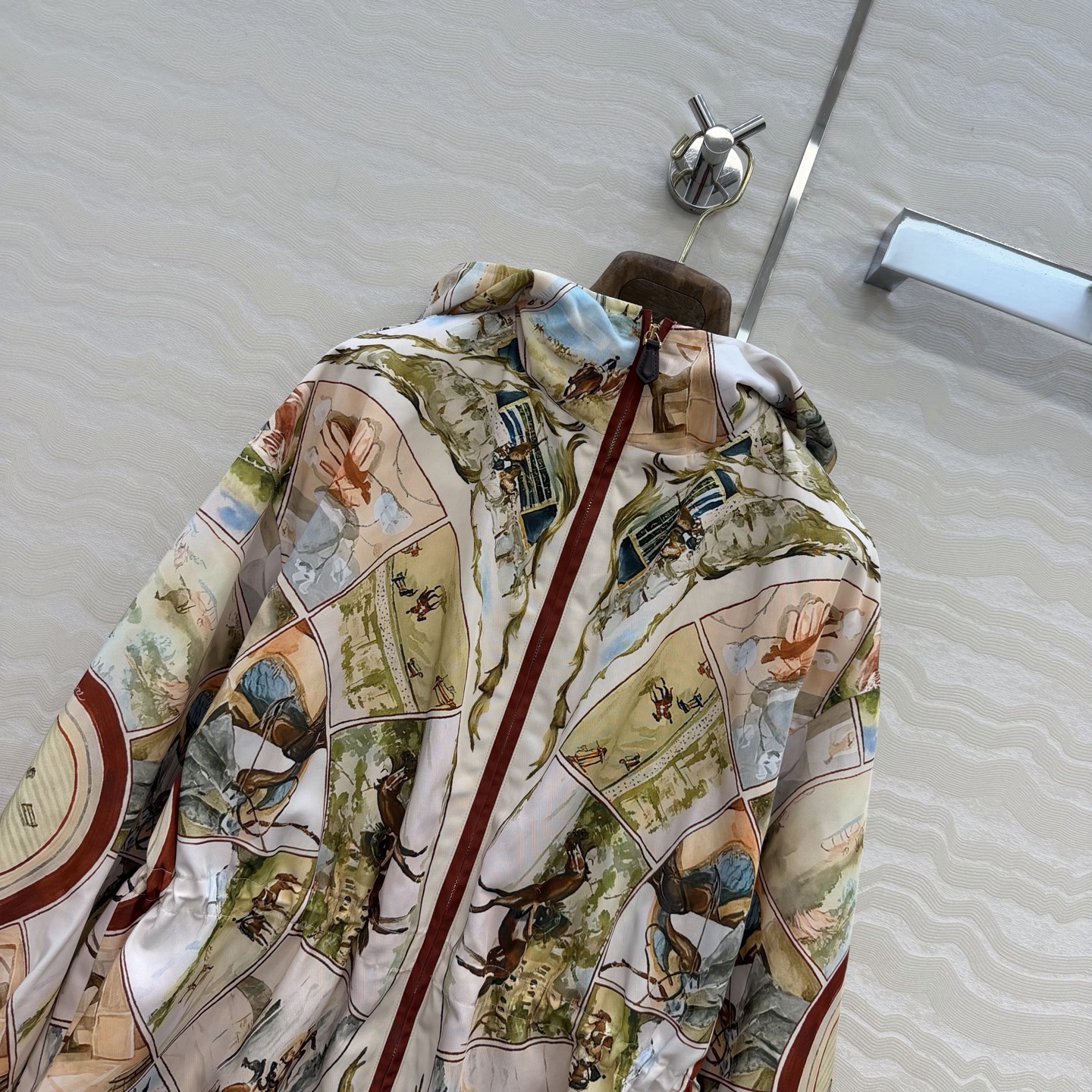 高端原单品质❤️ 26春款上新Lp高智感穿搭！老钱风氛围感kevin派克夹克外套。定位马场竞技万花筒 印