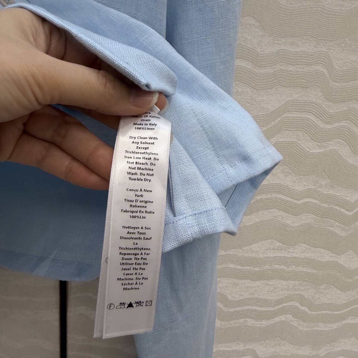 高端原单品质❤️KH极简主义穿搭！时髦精小短款亚麻衬衫！气质翻今细节感满满，进口100%亚麻面料质感细腻