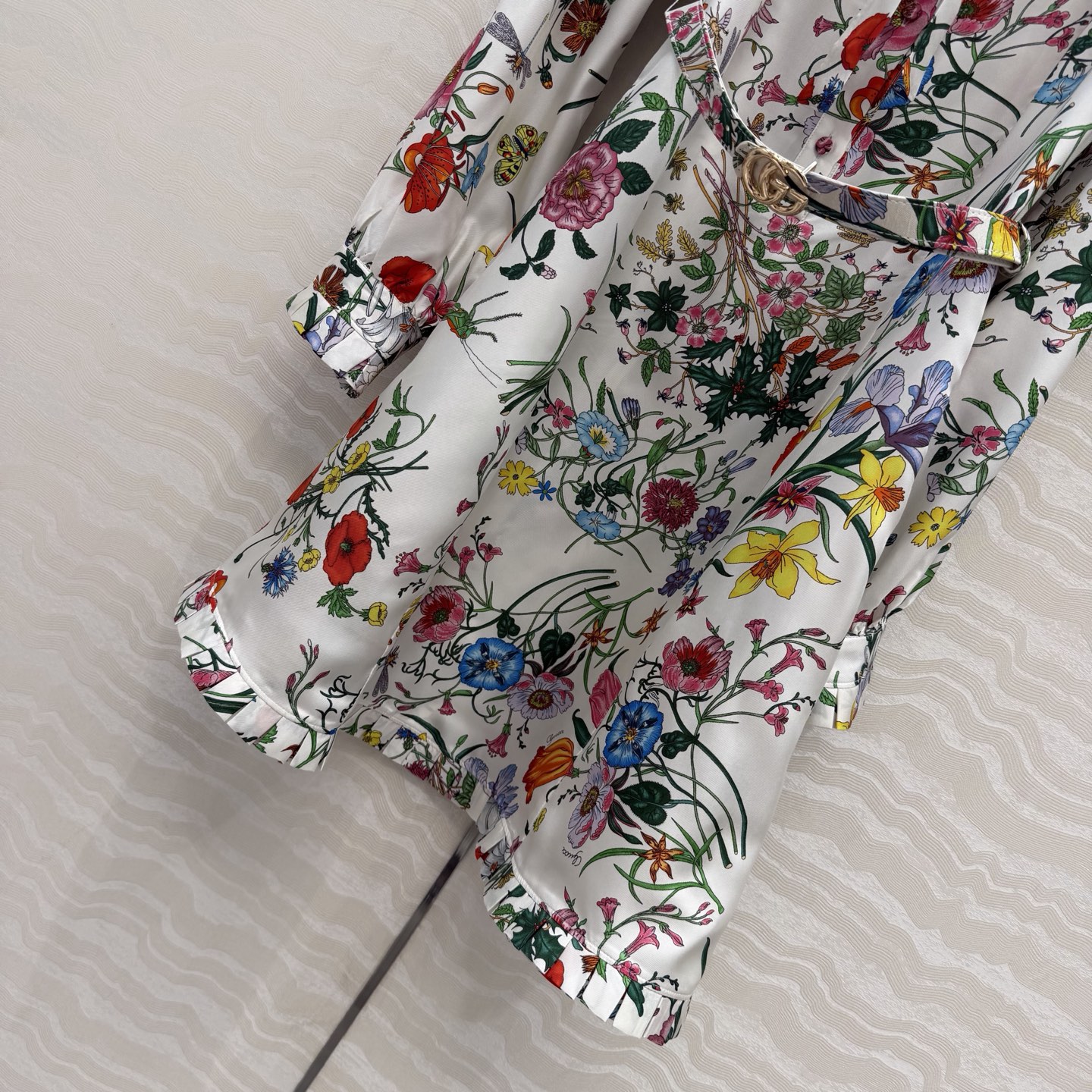 高端原单品质💕26春夏GG花㚏真丝衬衫！100%真丝斜纹绸，气质飘带领结经典版型上身巨显瘦！优雅时髦又高