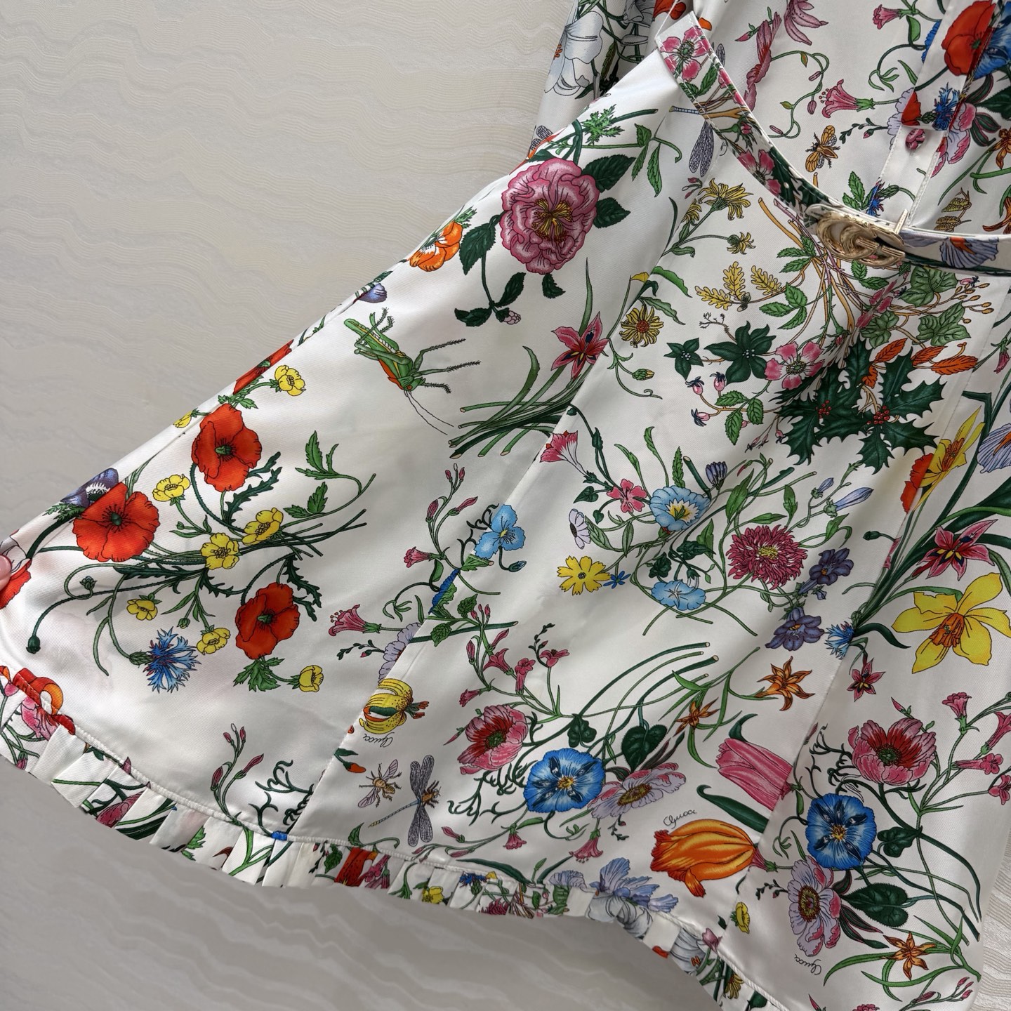 高端原单品质💕26春夏GG花㚏真丝衬衫！100%真丝斜纹绸，气质飘带领结经典版型上身巨显瘦！优雅时髦又高