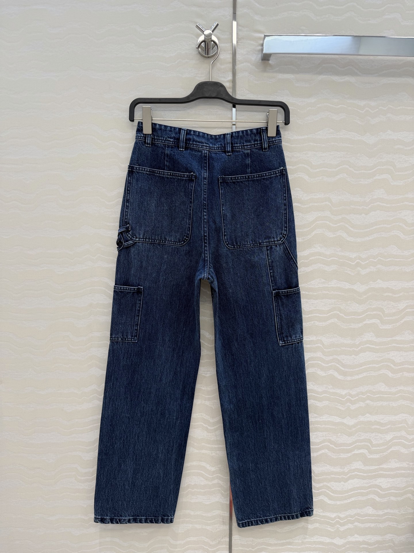 爆单推荐❤️coco女孩26p春夏新品，jennie同款牛仔裤！白富美必入叠搭神器！定制重工立体双C工装