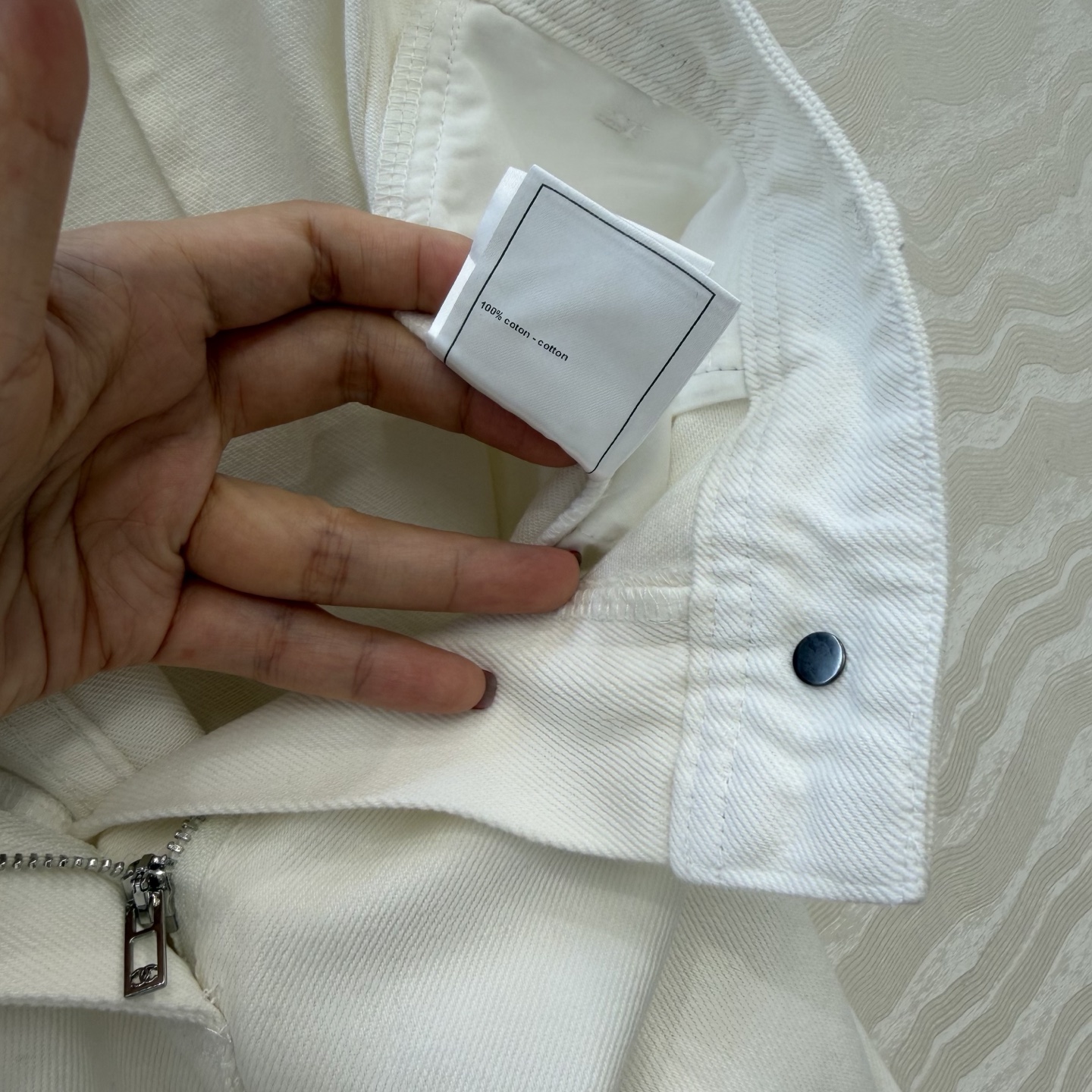 爆单推荐❤️coco女孩26p春夏新品，jennie同款牛仔裤！白富美必入叠搭神器！定制重工立体双C工装