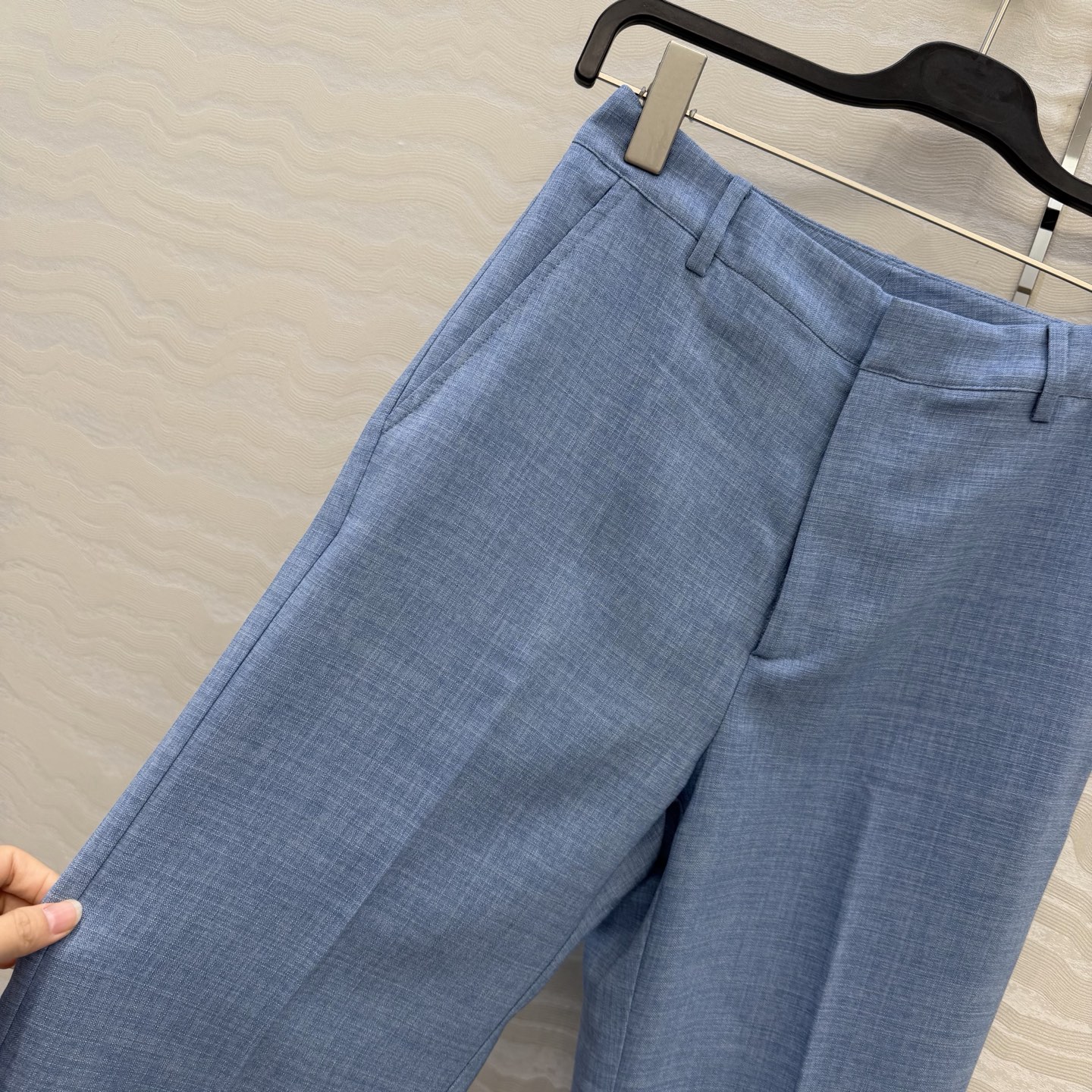 高端原单品质，RL26早春新品，郑秀晶同款温网英式老钱风穿搭，定制色织面料直筒裤！减龄学院风气质高级单品