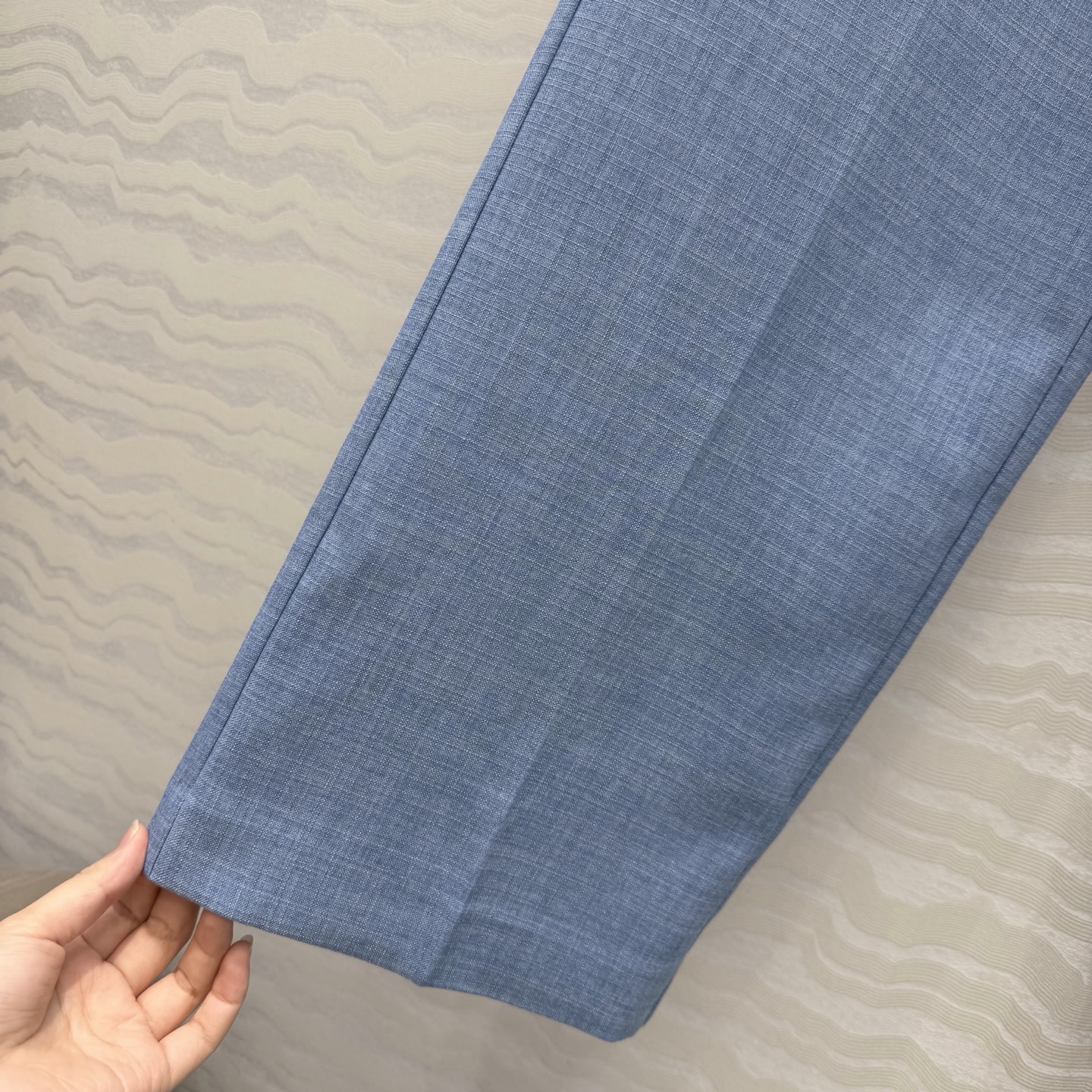 高端原单品质，RL26早春新品，郑秀晶同款温网英式老钱风穿搭，定制色织面料直筒裤！减龄学院风气质高级单品