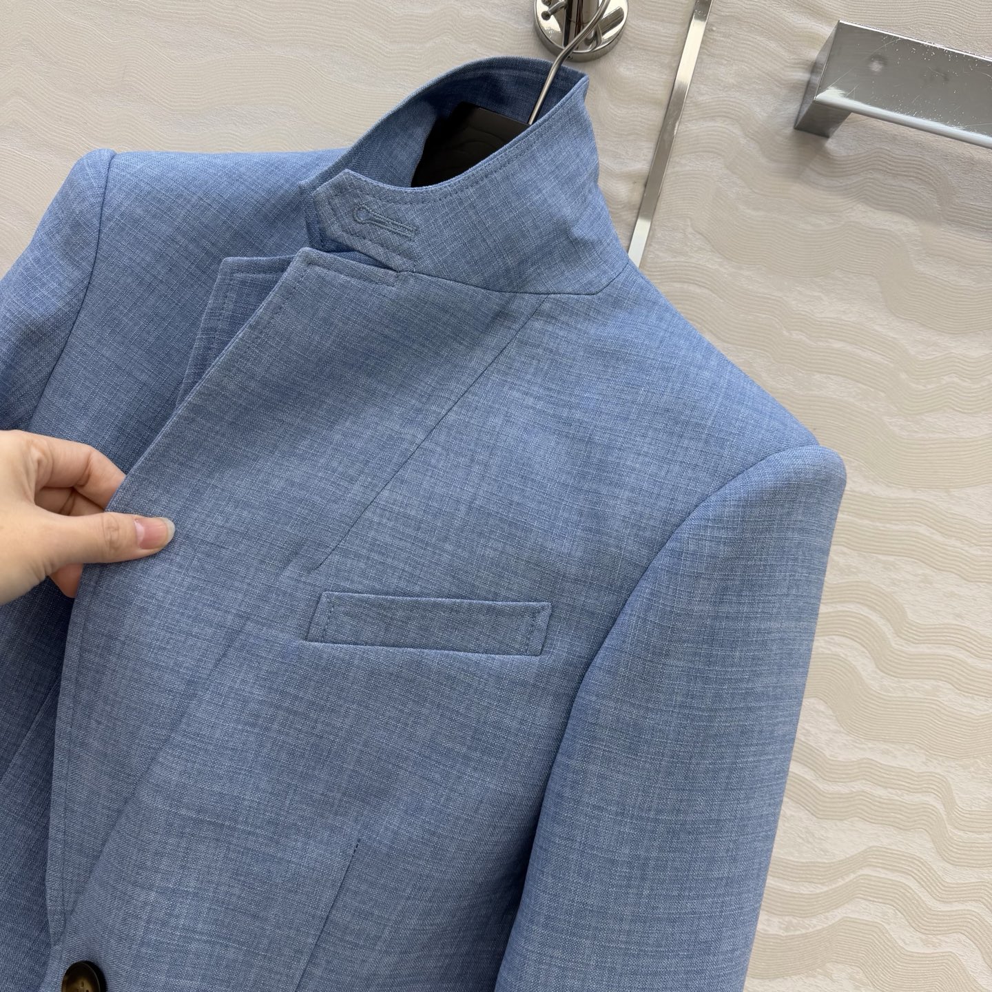 高端原单品质，RL26早春新品，郑秀晶同款温网英式老钱风穿搭，定制色织面料西装夹克外套！减龄学院风气质高