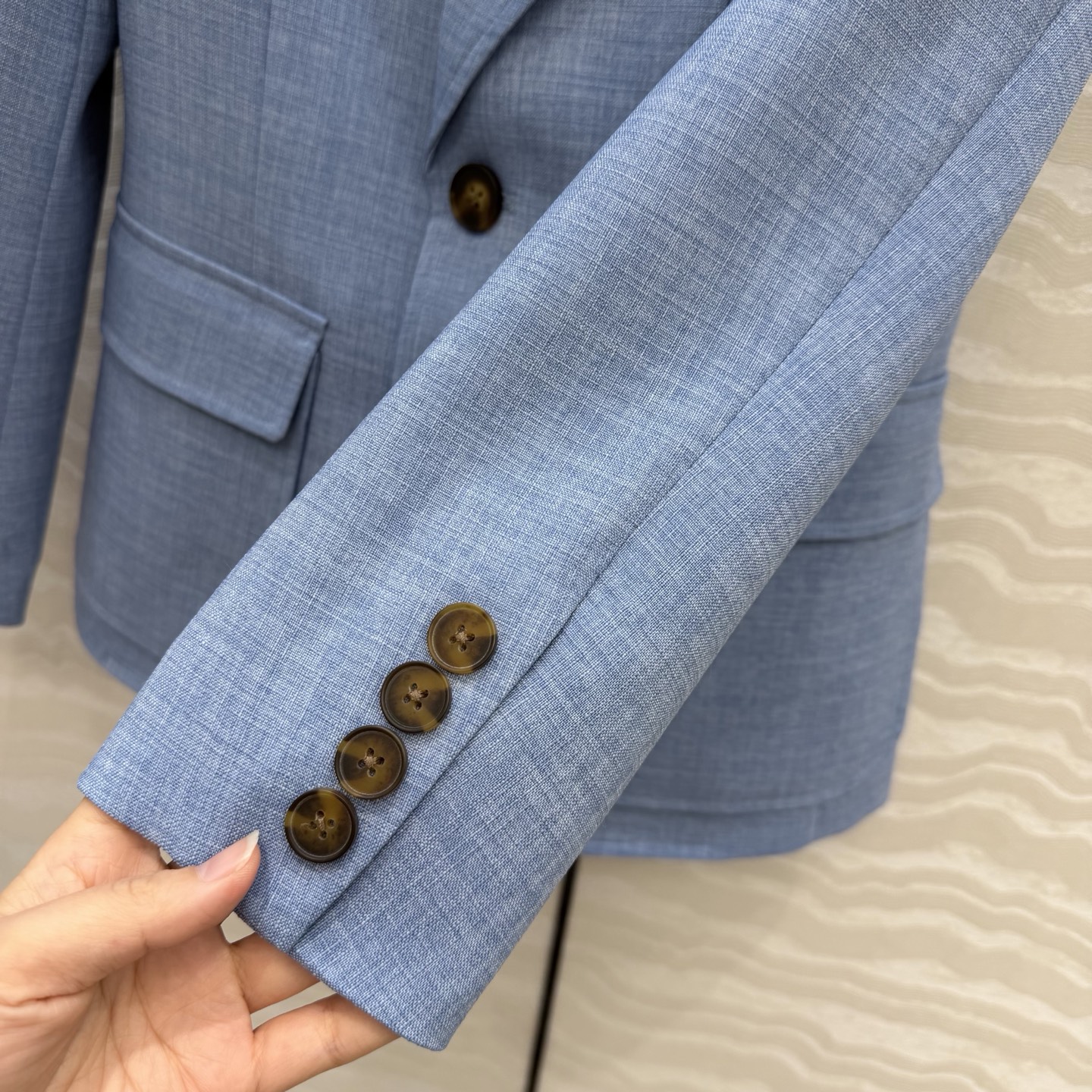 高端原单品质，RL26早春新品，郑秀晶同款温网英式老钱风穿搭，定制色织面料西装夹克外套！减龄学院风气质高