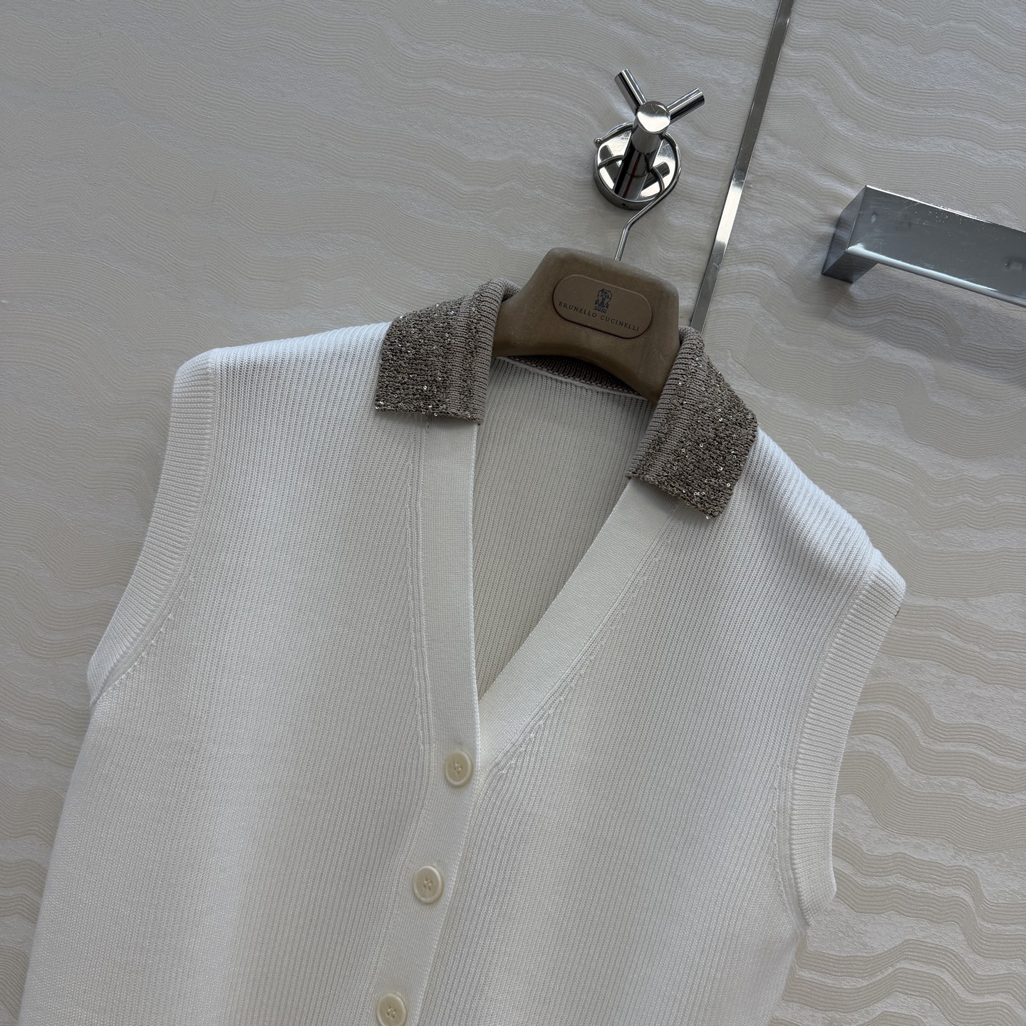 原单原单品质❤️行走的高定 Bc老钱风穿搭，高智感优雅气质小翻领拼接设计V领马甲上衣。慵懒自在的氛围感！