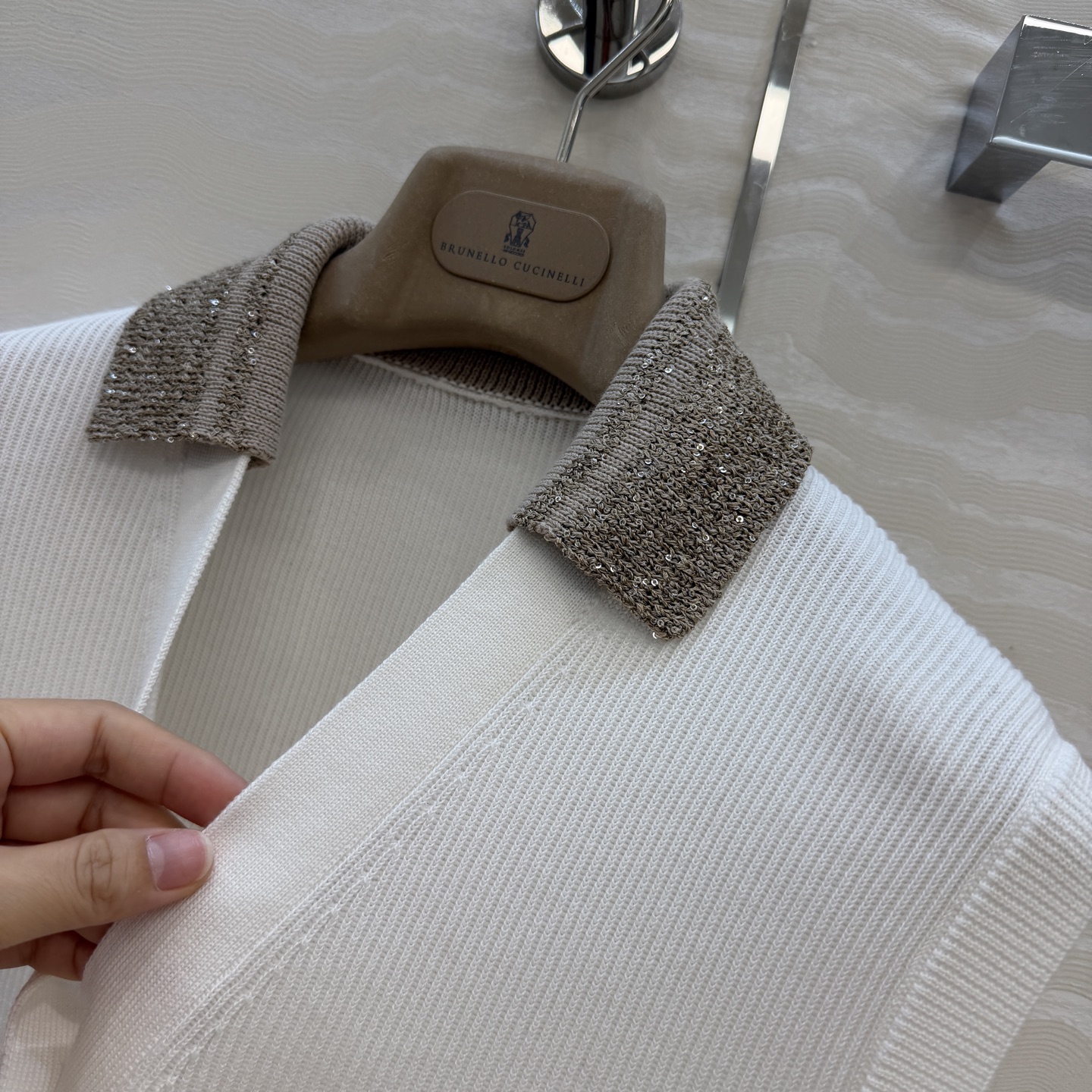 原单原单品质❤️行走的高定 Bc老钱风穿搭，高智感优雅气质小翻领拼接设计V领马甲上衣。慵懒自在的氛围感！