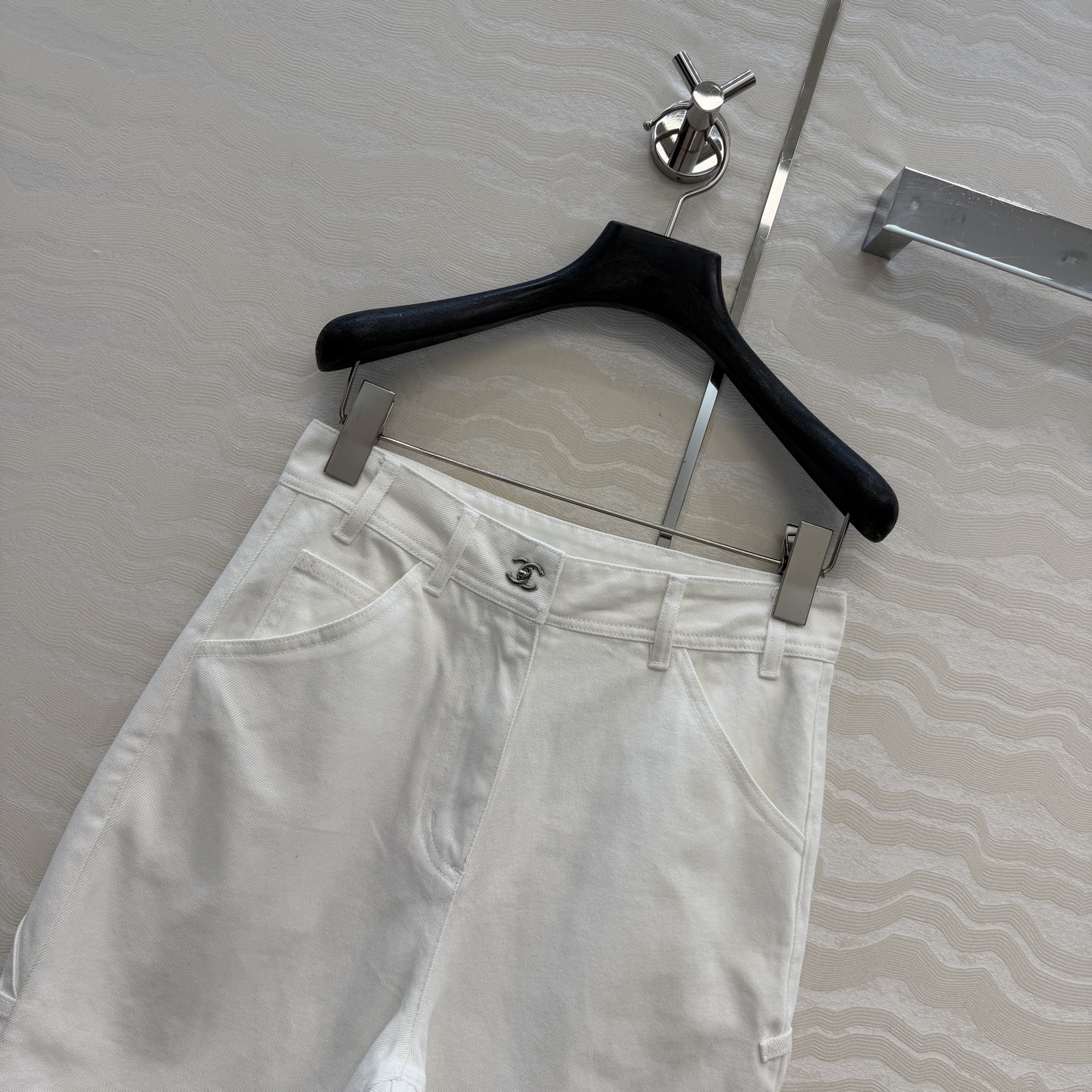 爆单推荐❤️coco女孩26p春夏新品，书包扣直筒牛仔中裤！白富美必入叠搭神器！定制双C工装口袋，复古酵