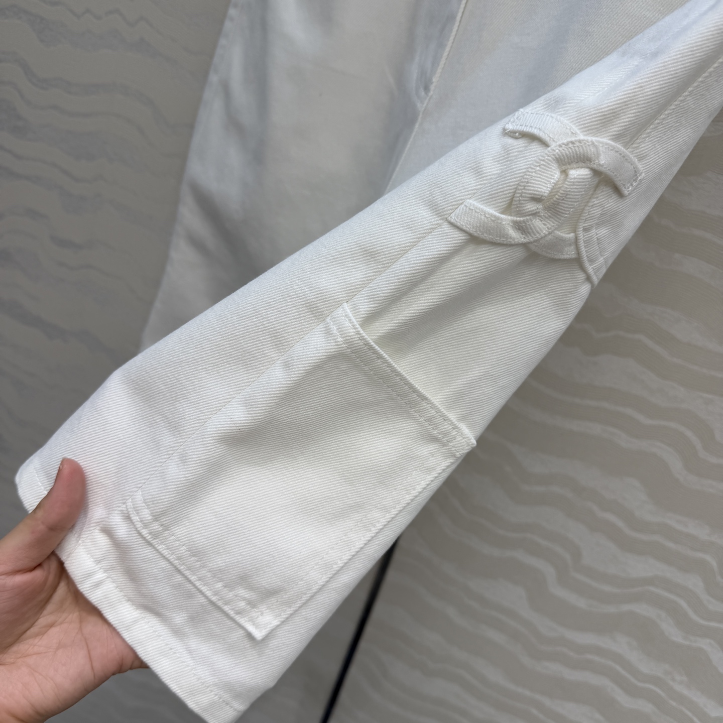 爆单推荐❤️coco女孩26p春夏新品，书包扣直筒牛仔中裤！白富美必入叠搭神器！定制双C工装口袋，复古酵