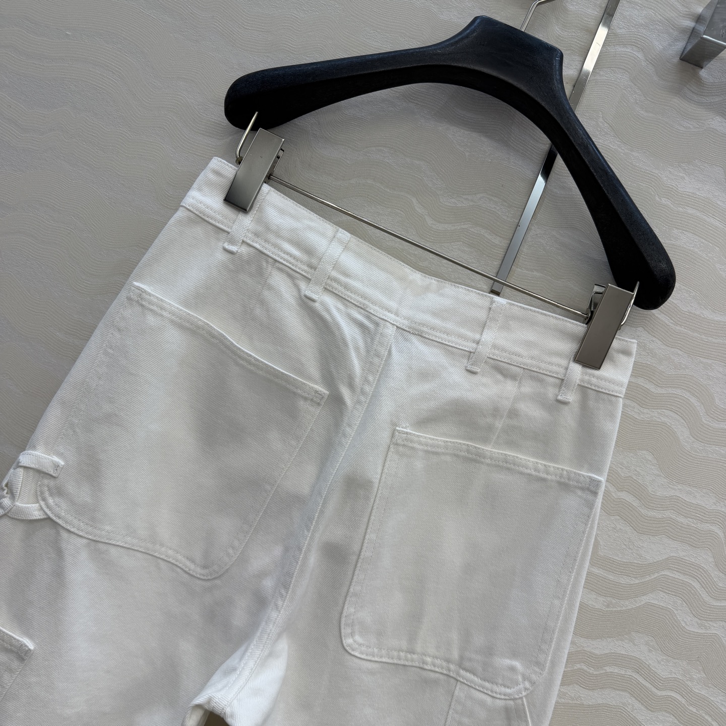 爆单推荐❤️coco女孩26p春夏新品，书包扣直筒牛仔中裤！白富美必入叠搭神器！定制双C工装口袋，复古酵