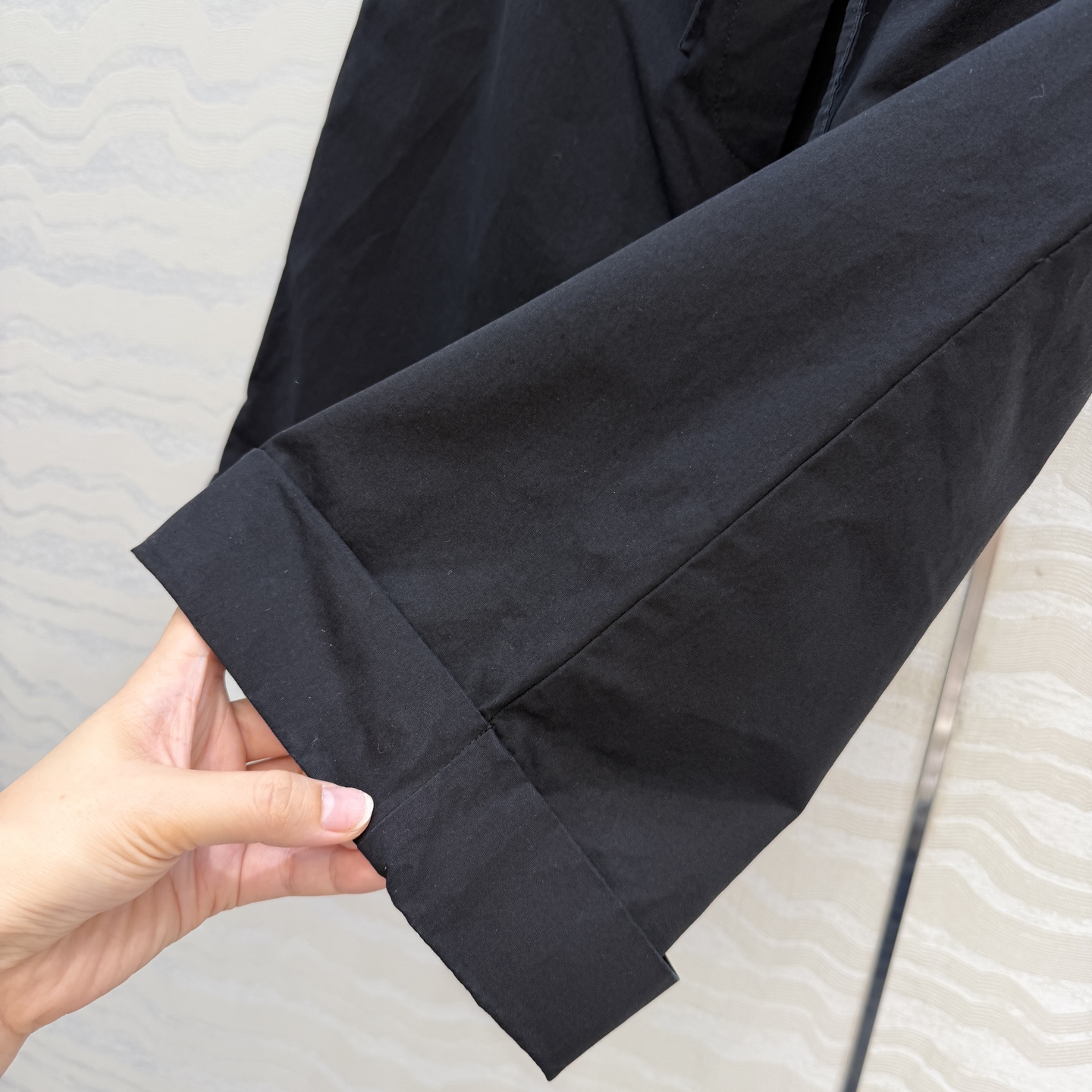 高端原单品质❤️Row风高智感穿搭！潇洒帅气的高级日本棉阔腿百幕五分裤！非常修饰腿型的抽绳腰设计，立体剪