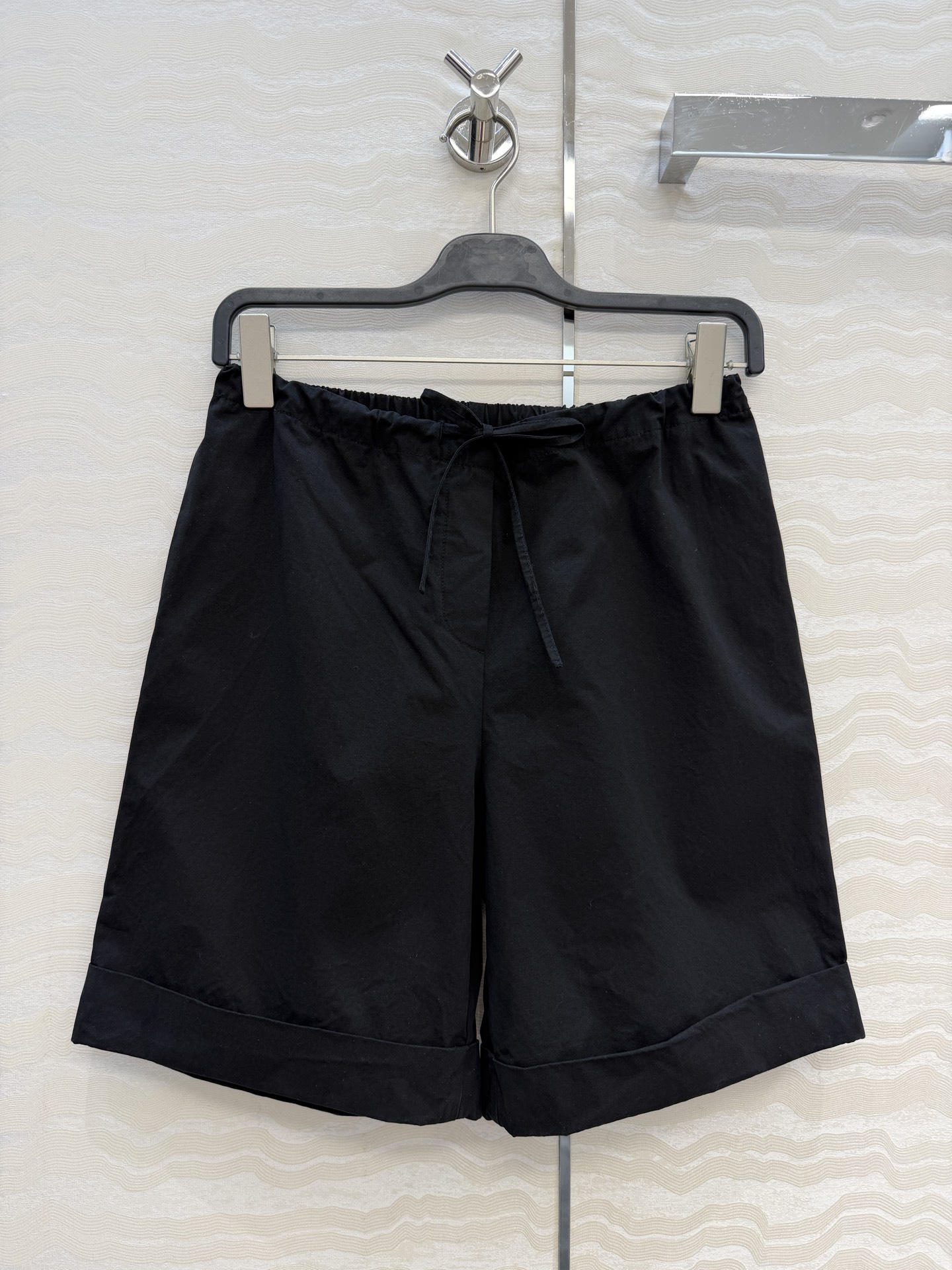 高端原单品质❤️Row风高智感穿搭！潇洒帅气的高级日本棉阔腿百幕五分裤！非常修饰腿型的抽绳腰设计，立体剪