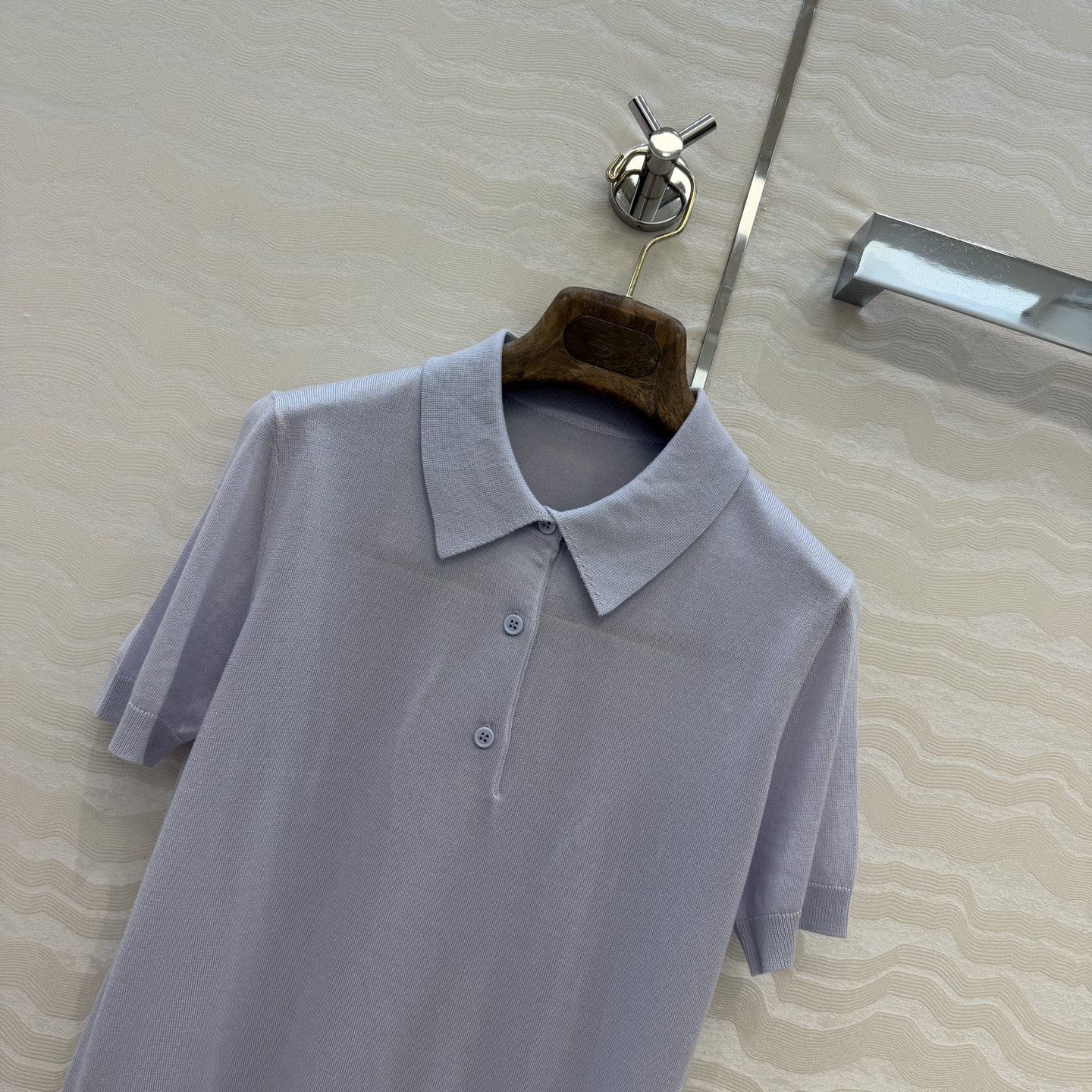 高端原单品质❤️Lp高智感老钱风穿搭！春夏新品高级素色天丝羊毛polo领短袖上衣！18针工艺温柔极致优雅