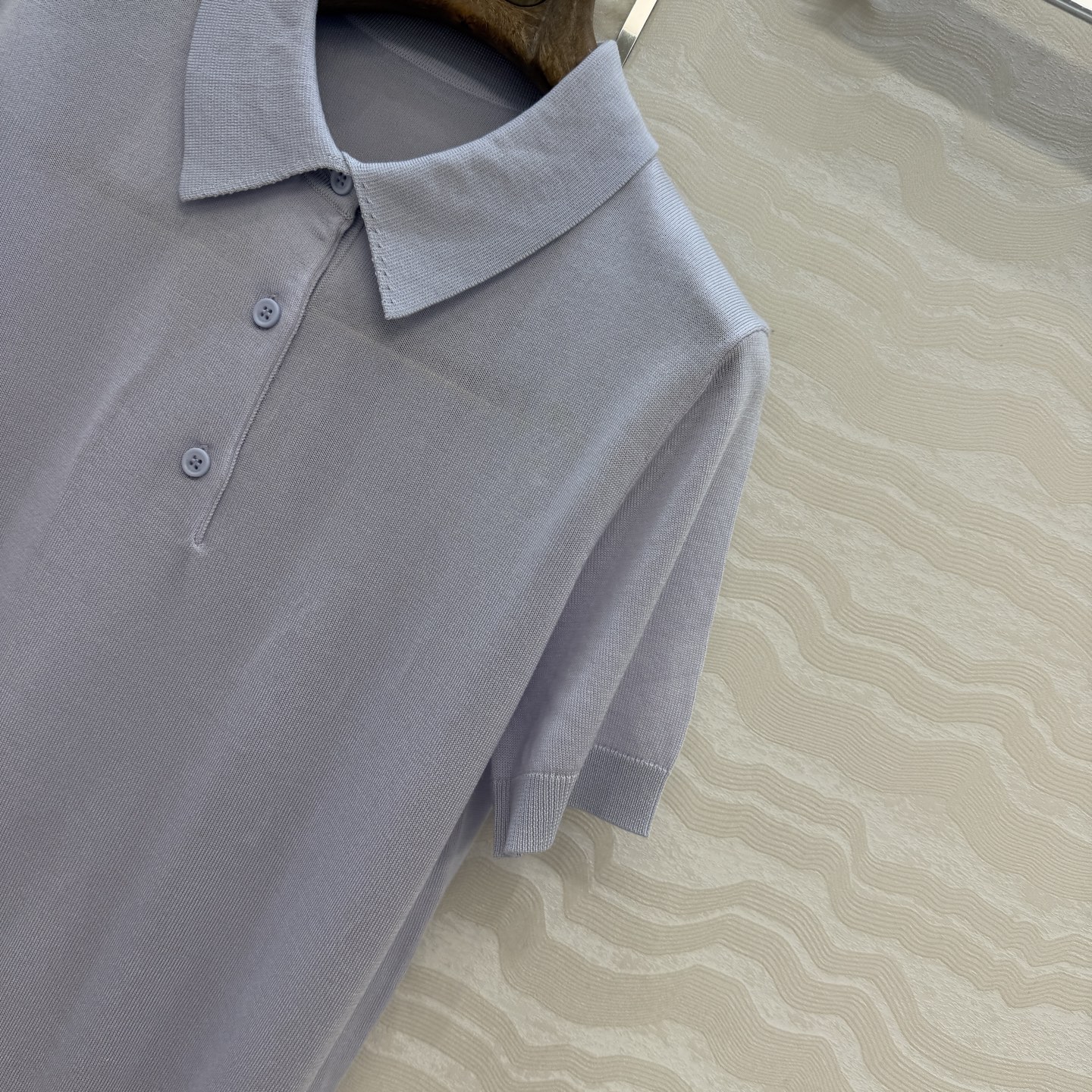 高端原单品质❤️Lp高智感老钱风穿搭！春夏新品高级素色天丝羊毛polo领短袖上衣！18针工艺温柔极致优雅